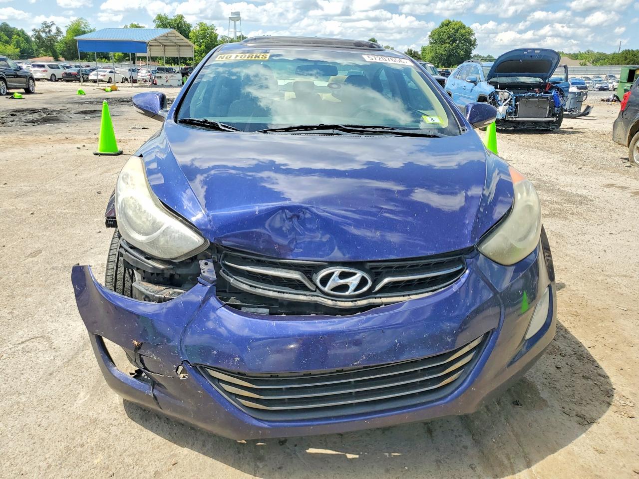 2013 Hyundai Elantra Limited Blue vin: 5NPDH4AE9DH269098