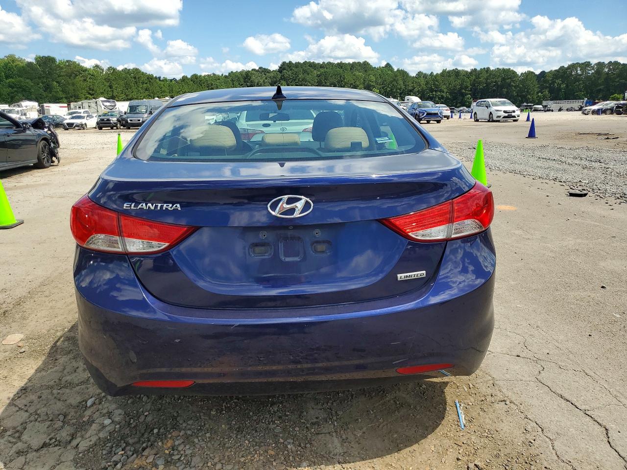2013 Hyundai Elantra Limited Blue vin: 5NPDH4AE9DH269098
