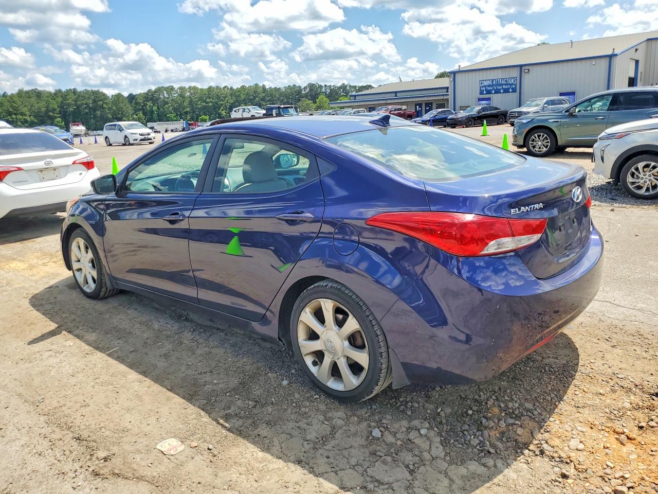 2013 Hyundai Elantra Limited Blue vin: 5NPDH4AE9DH269098