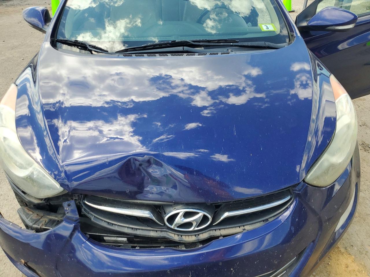 2013 Hyundai Elantra Limited Blue vin: 5NPDH4AE9DH269098