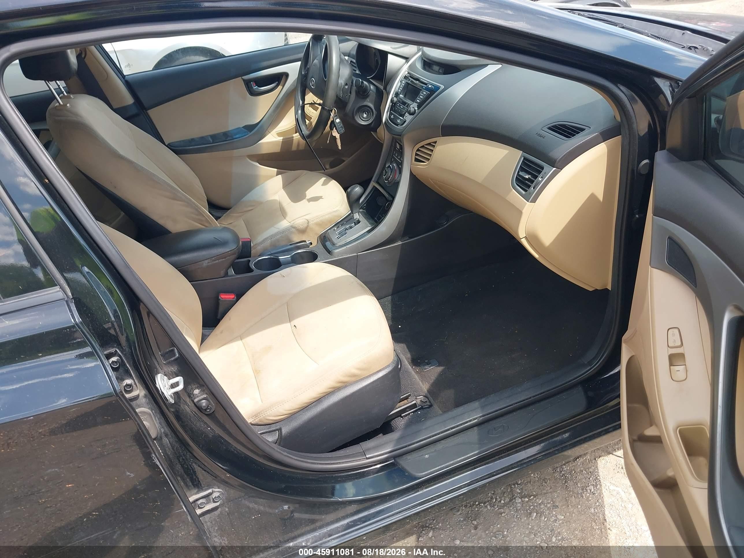 2013 Hyundai Elantra Gls Black vin: 5NPDH4AE9DH271319