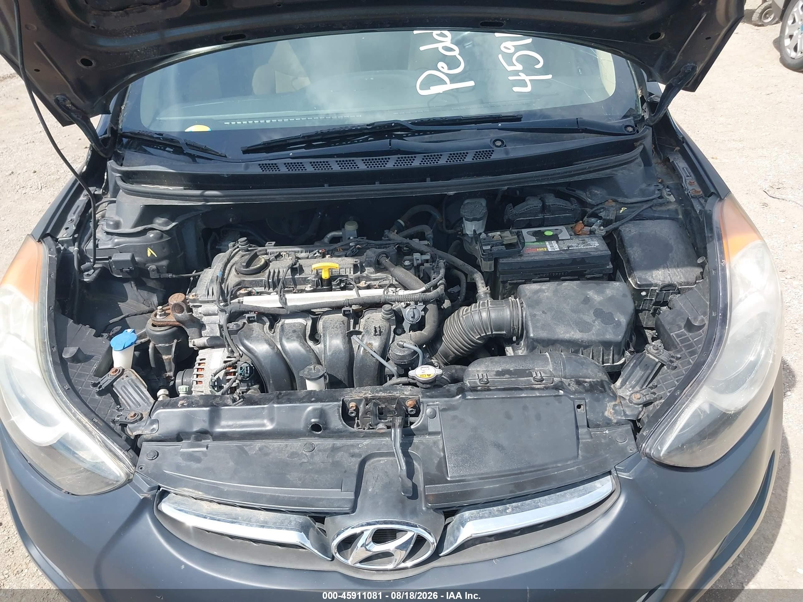 2013 Hyundai Elantra Gls Black vin: 5NPDH4AE9DH271319