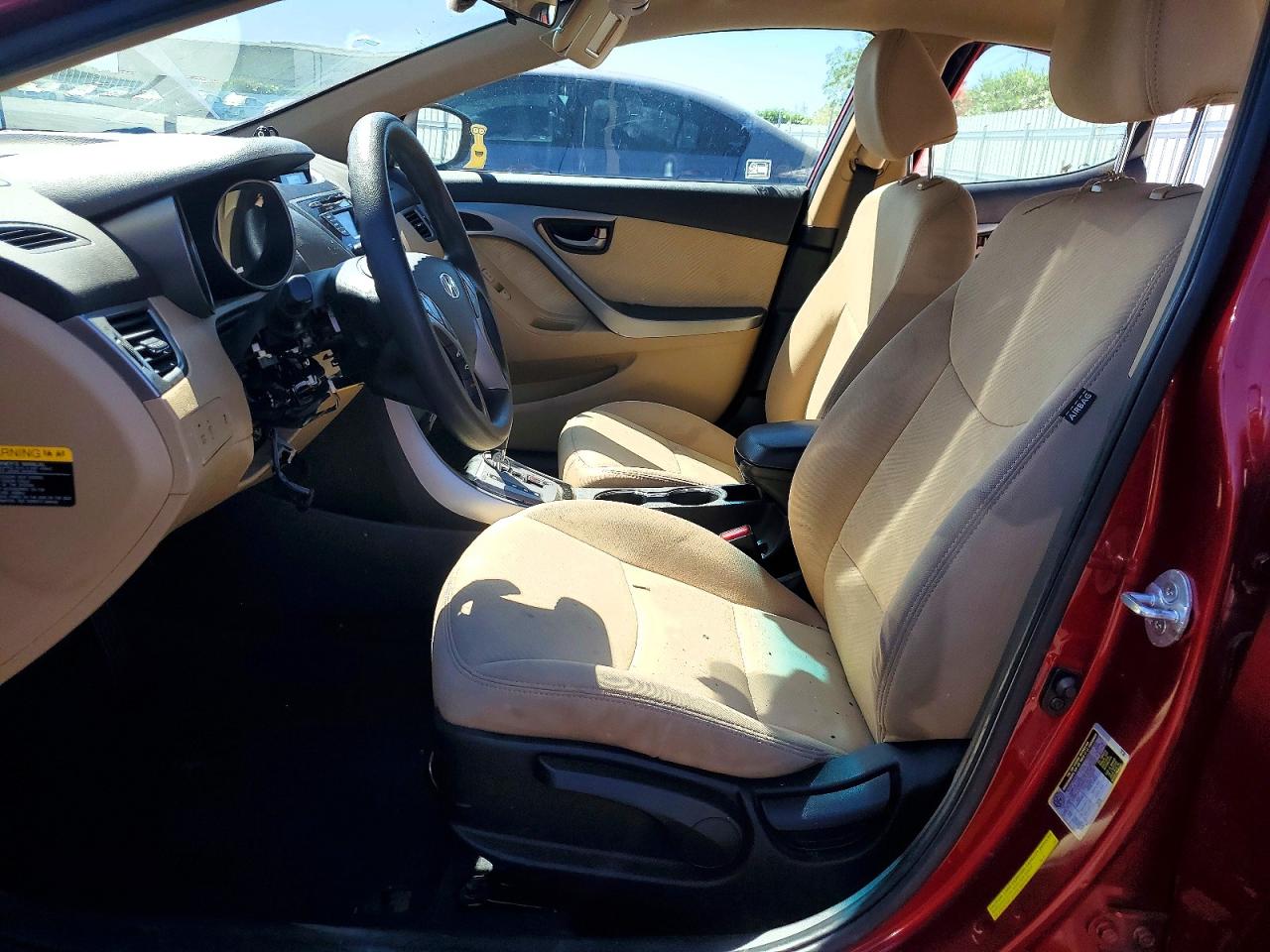 2013 Hyundai Elantra Gls Red vin: 5NPDH4AE9DH274804