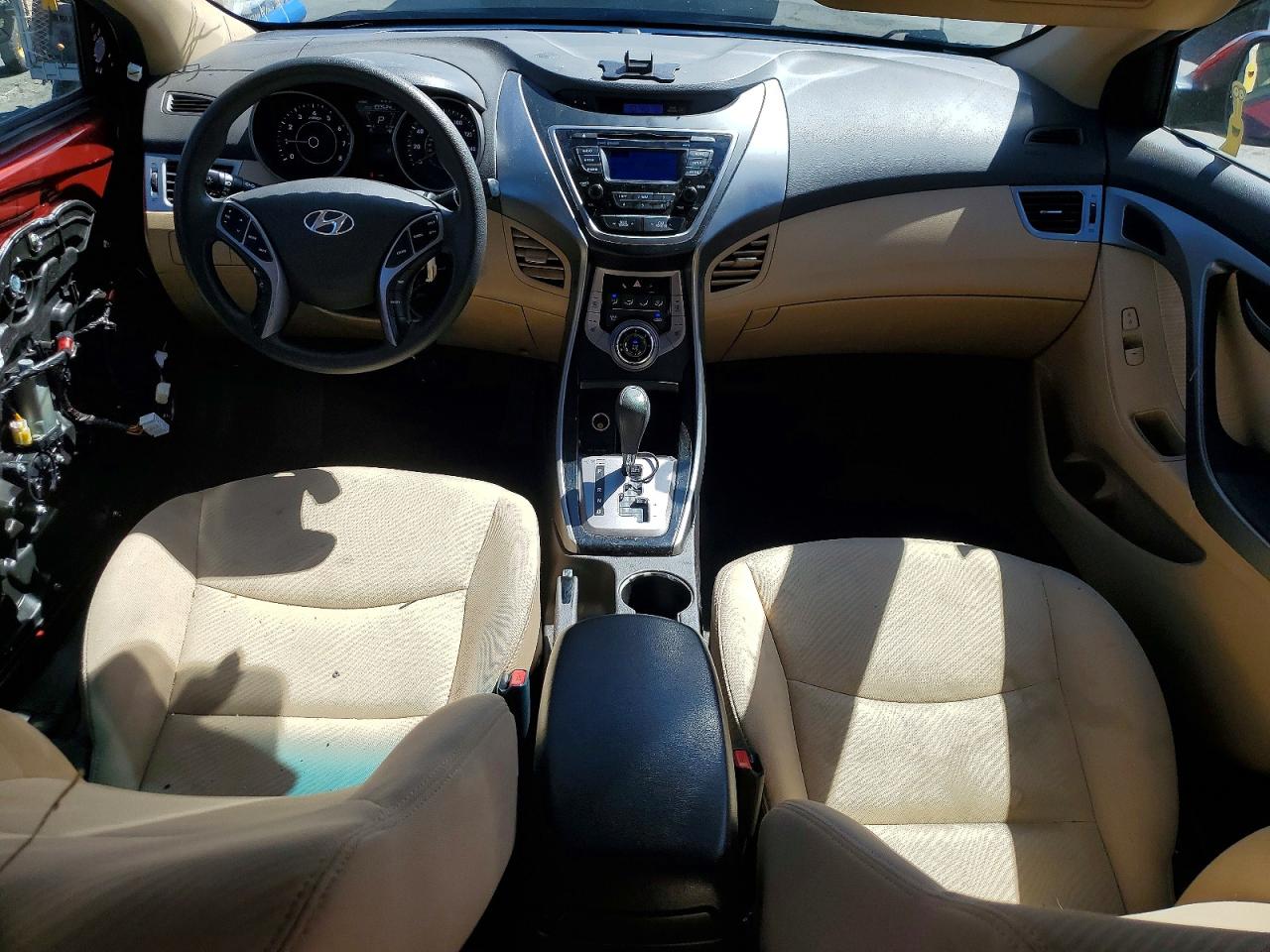 2013 Hyundai Elantra Gls Red vin: 5NPDH4AE9DH274804