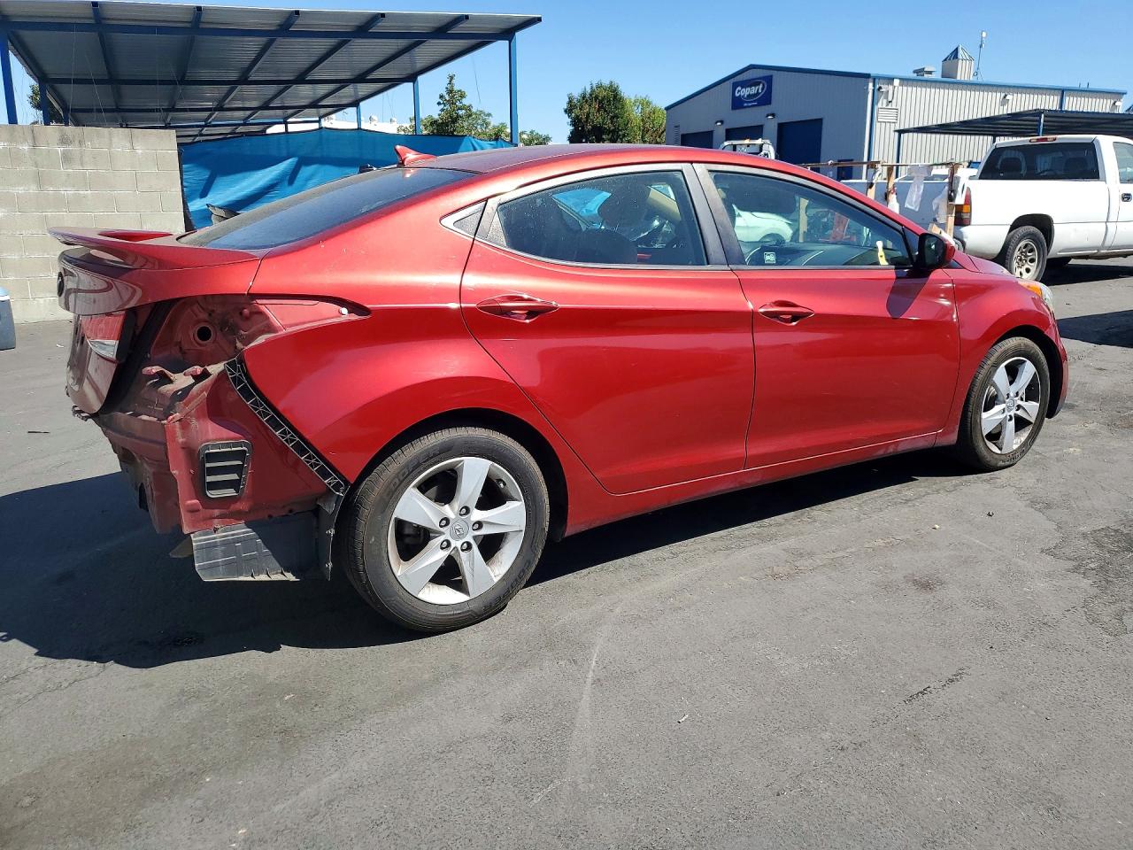 2013 Hyundai Elantra Gls Red vin: 5NPDH4AE9DH274804
