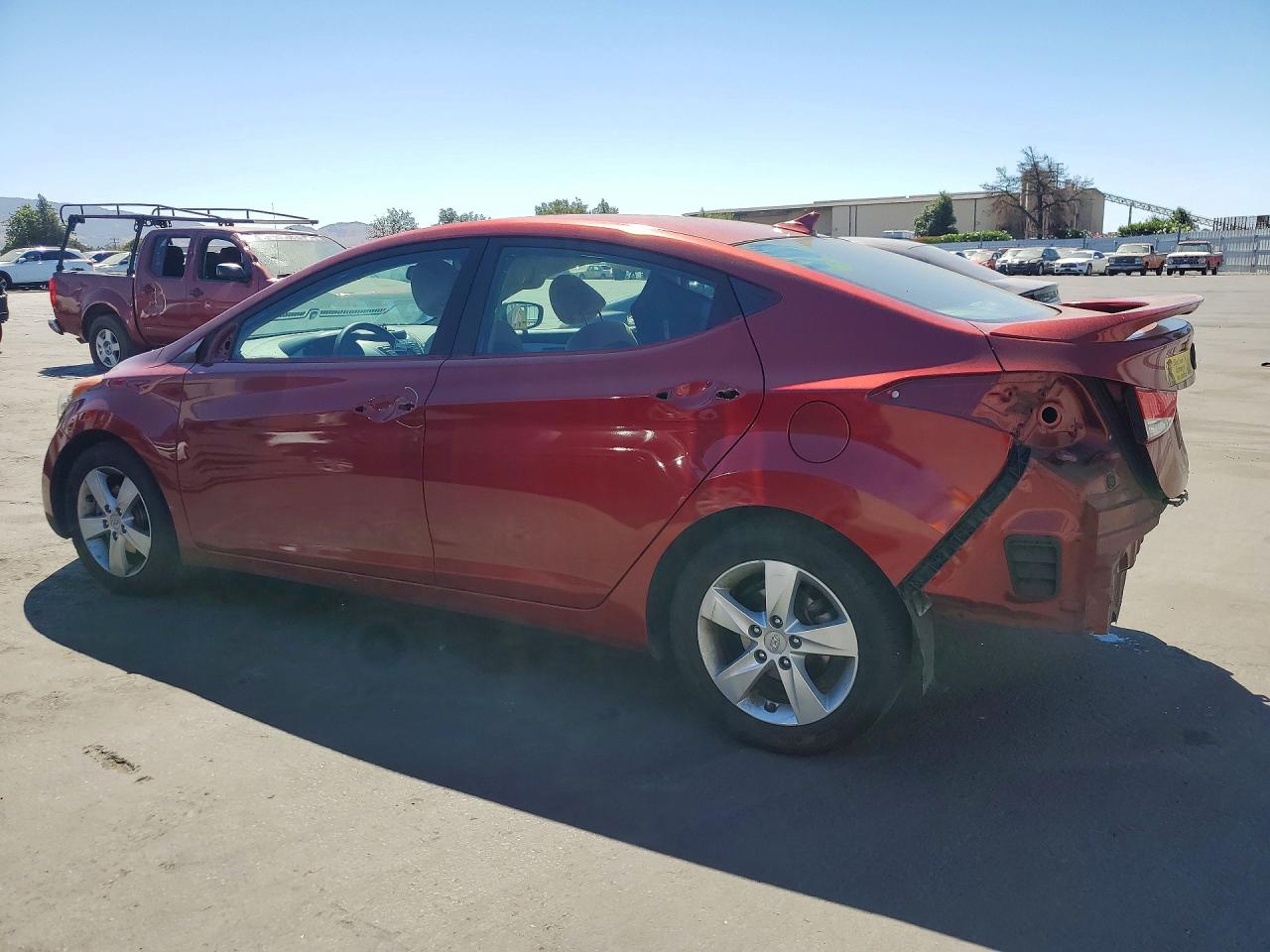 2013 Hyundai Elantra Gls Red vin: 5NPDH4AE9DH274804