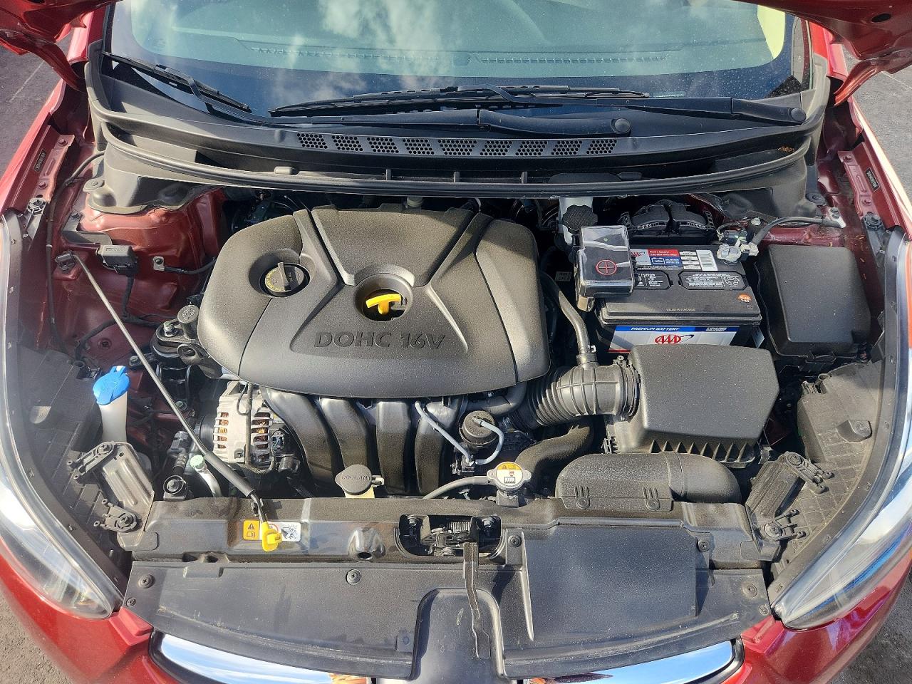 2013 Hyundai Elantra Gls Red vin: 5NPDH4AE9DH278948