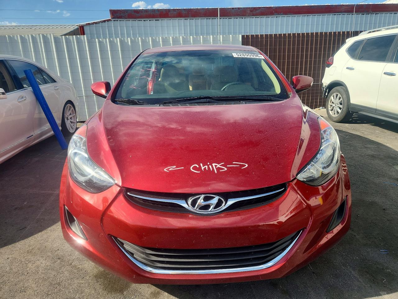 2013 Hyundai Elantra Gls Red vin: 5NPDH4AE9DH278948