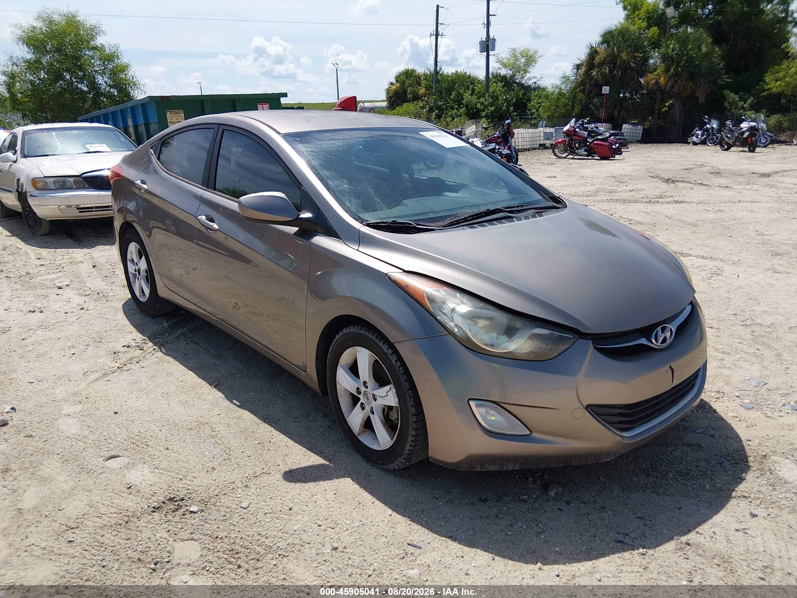 2013 Hyundai Elantra Gls Champagne vin: 5NPDH4AE9DH283079