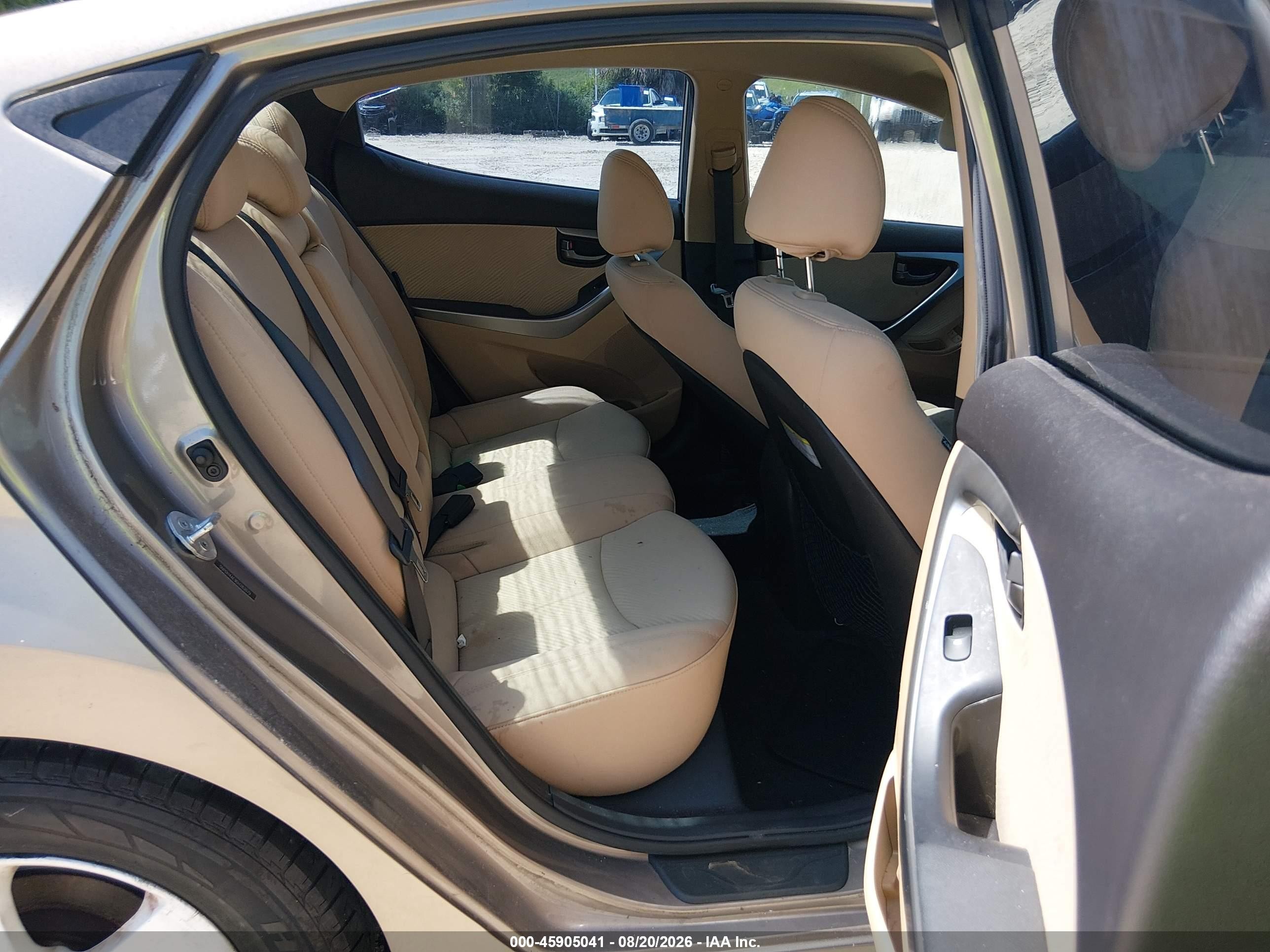 2013 Hyundai Elantra Gls Champagne vin: 5NPDH4AE9DH283079
