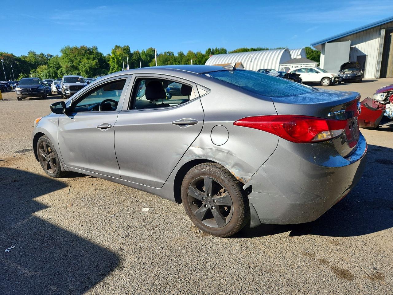 2013 Hyundai Elantra Gls Gray vin: 5NPDH4AE9DH293899