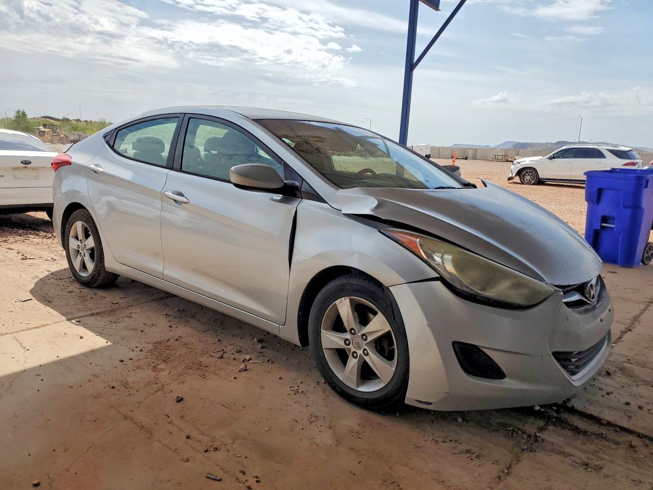 2013 Hyundai Elantra Gls Silver vin: 5NPDH4AE9DH304349