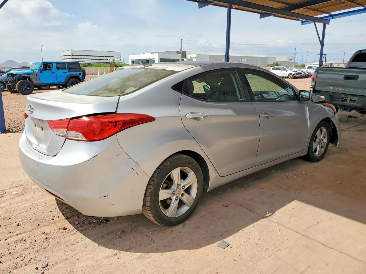 2013 Hyundai Elantra Gls Silver vin: 5NPDH4AE9DH304349