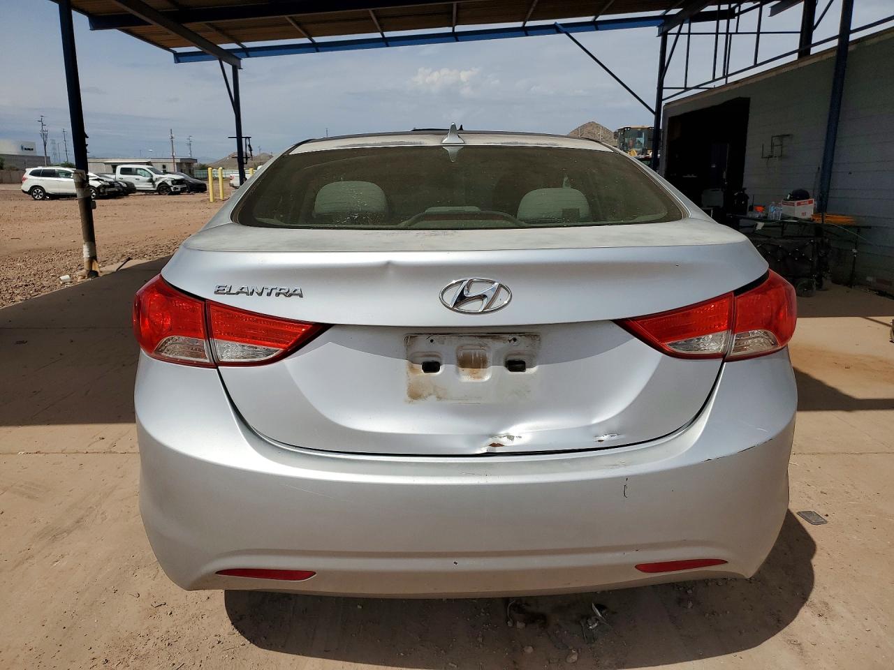 2013 Hyundai Elantra Gls Silver vin: 5NPDH4AE9DH304349