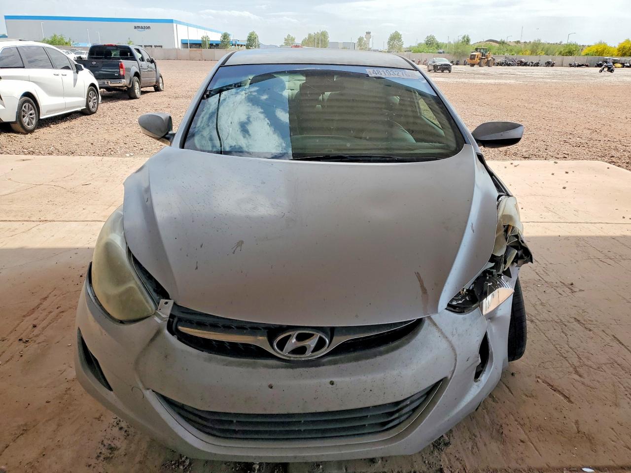 2013 Hyundai Elantra Gls Silver vin: 5NPDH4AE9DH304349