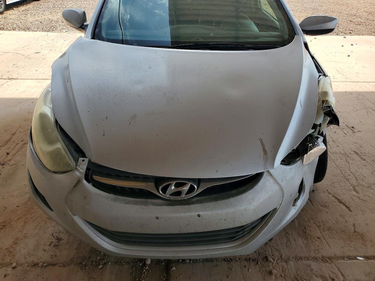 2013 Hyundai Elantra Gls Silver vin: 5NPDH4AE9DH304349