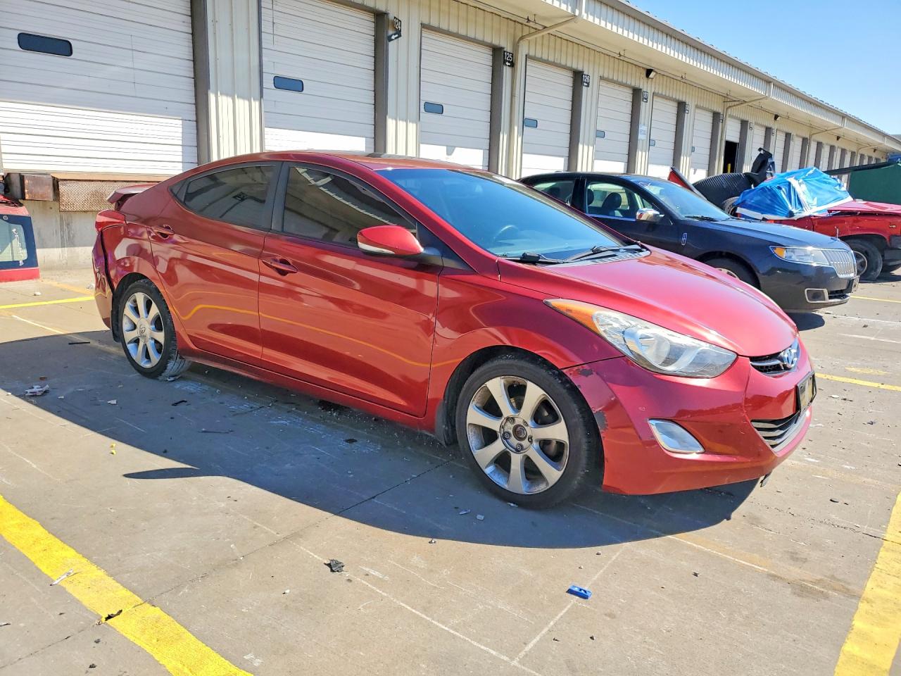 2013 Hyundai Elantra Limited Red vin: 5NPDH4AE9DH305338