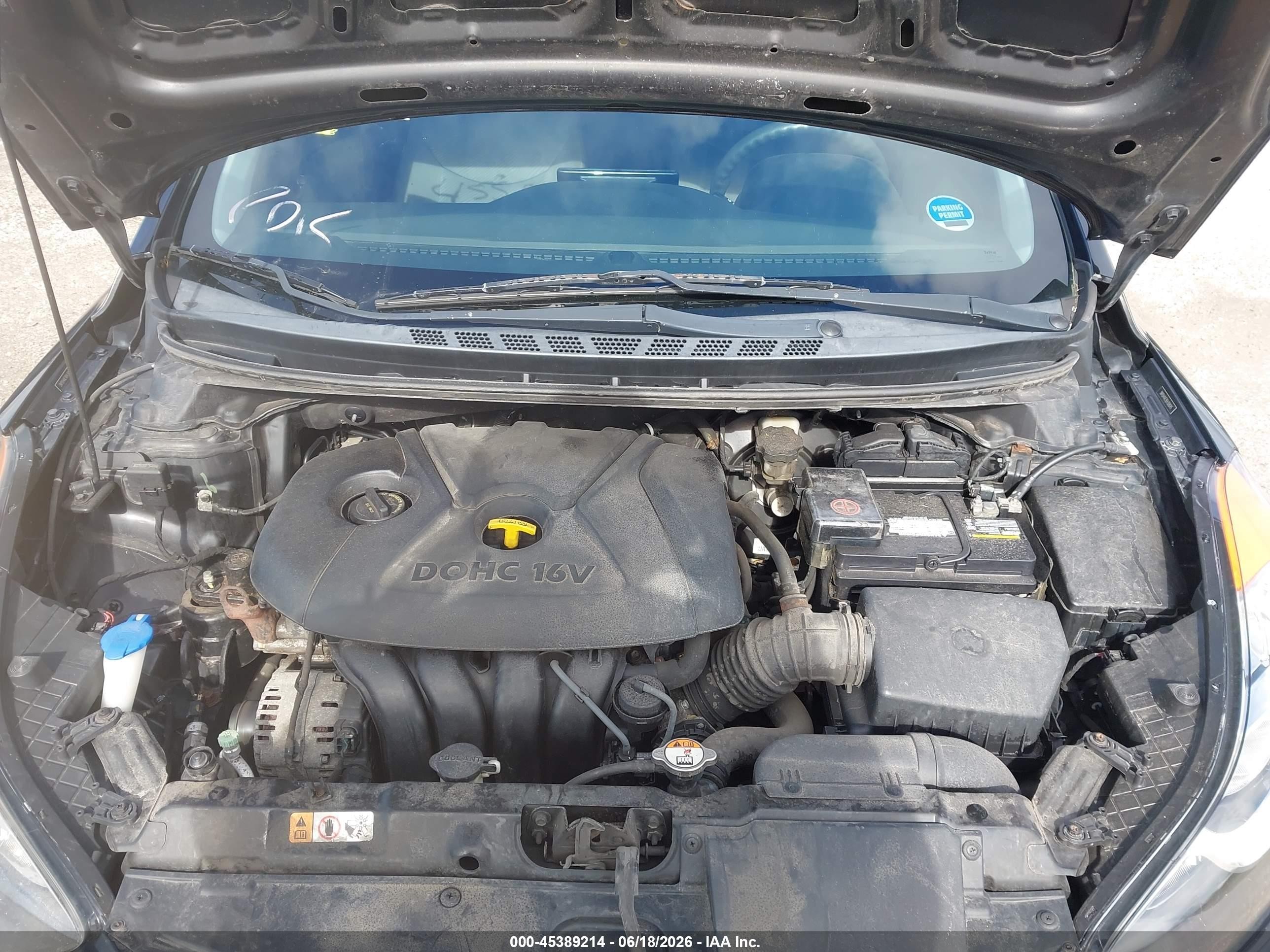 2013 Hyundai Elantra Gls Black vin: 5NPDH4AE9DH308045