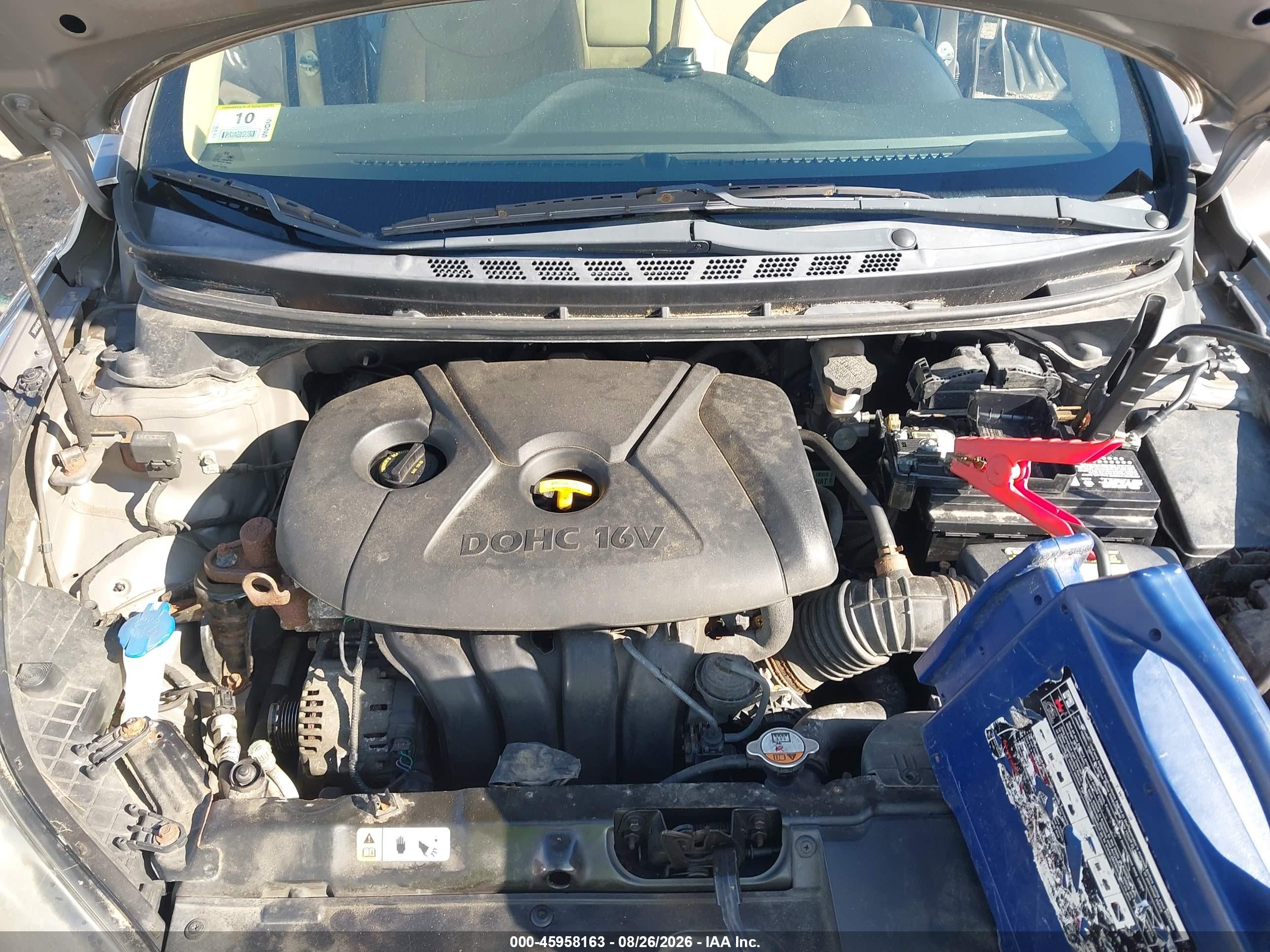 2013 Hyundai Elantra Gls Gray vin: 5NPDH4AE9DH308448