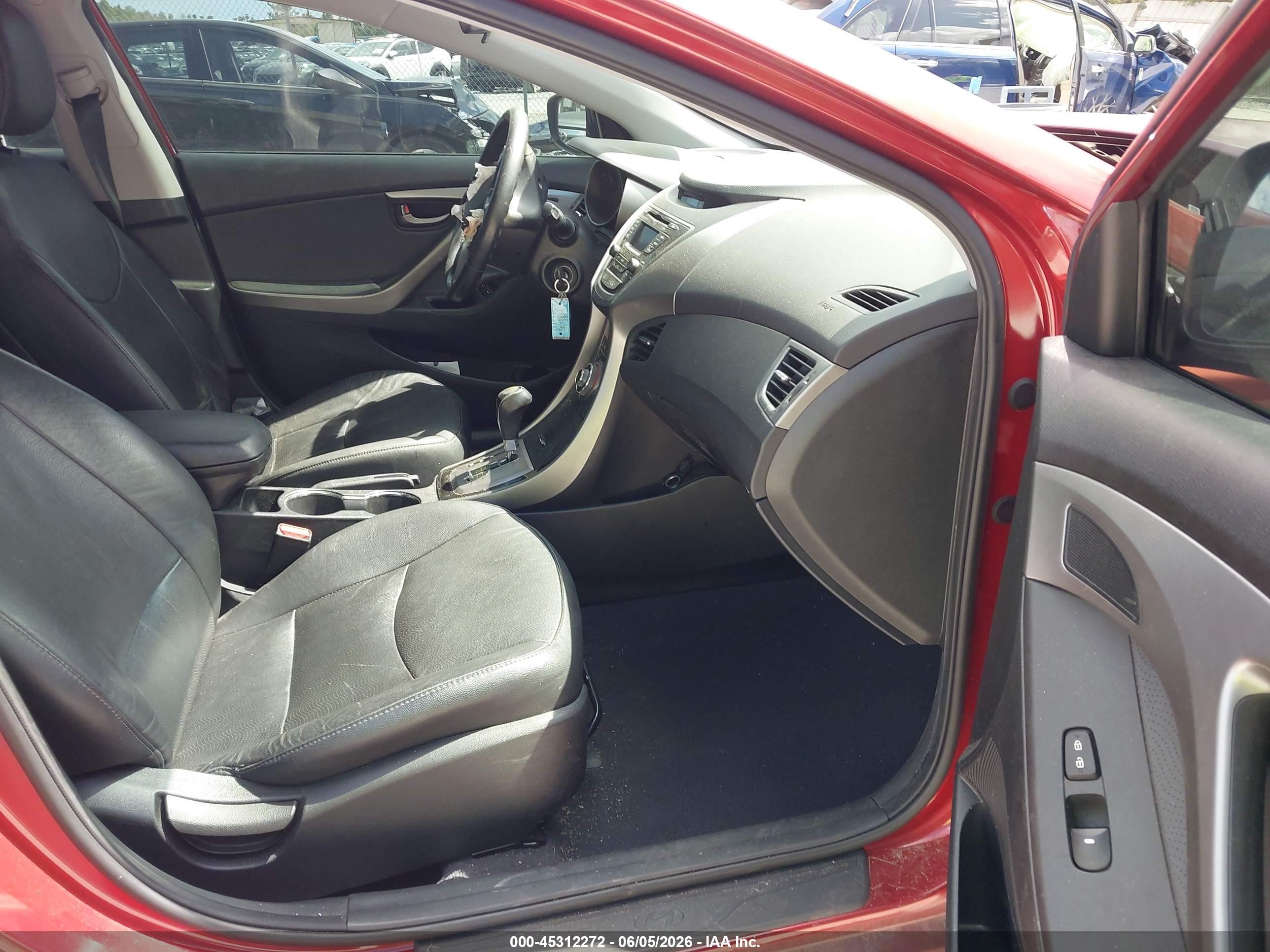 2013 Hyundai Elantra Limited Red vin: 5NPDH4AE9DH315996