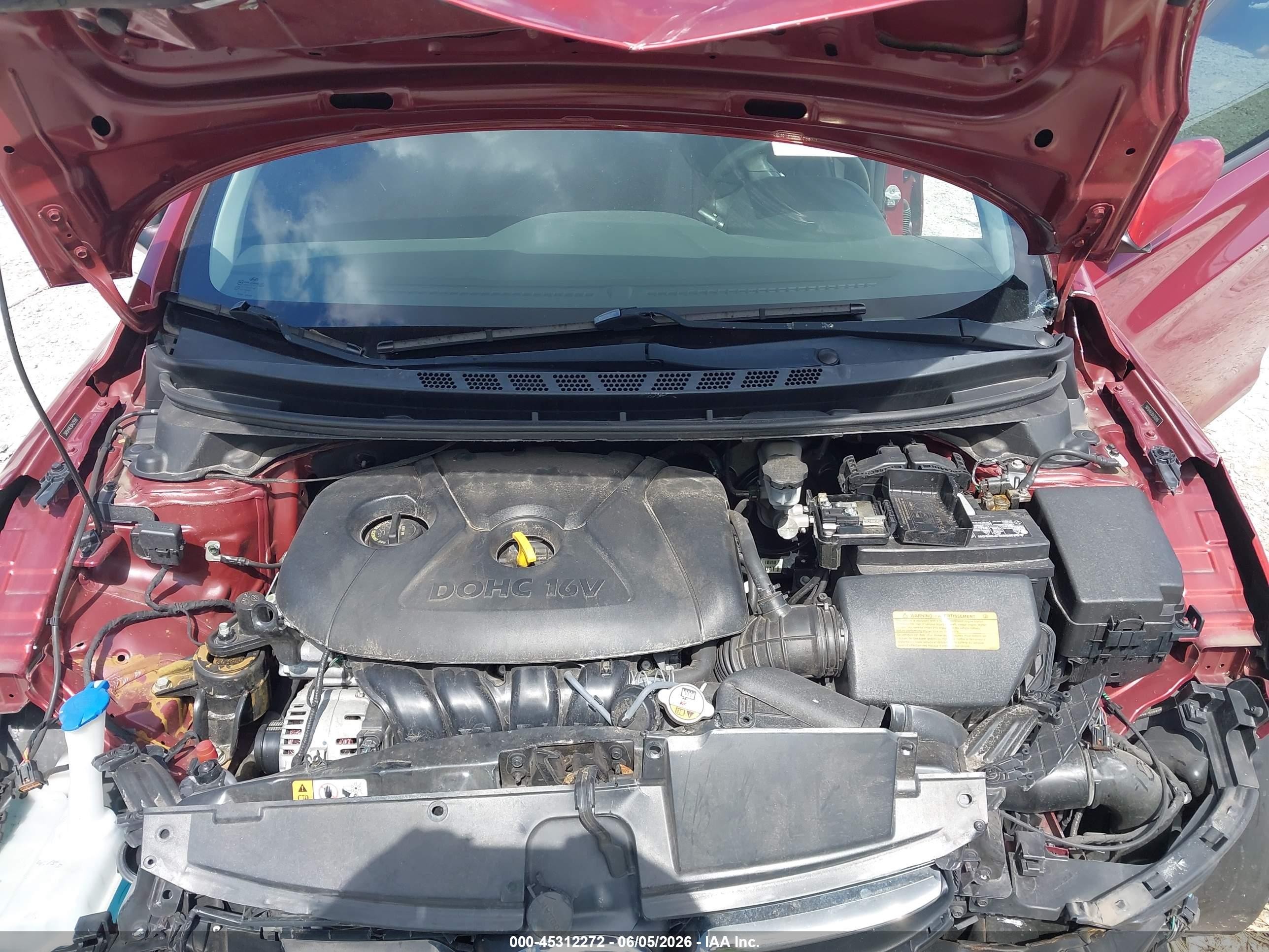 2013 Hyundai Elantra Limited Red vin: 5NPDH4AE9DH315996