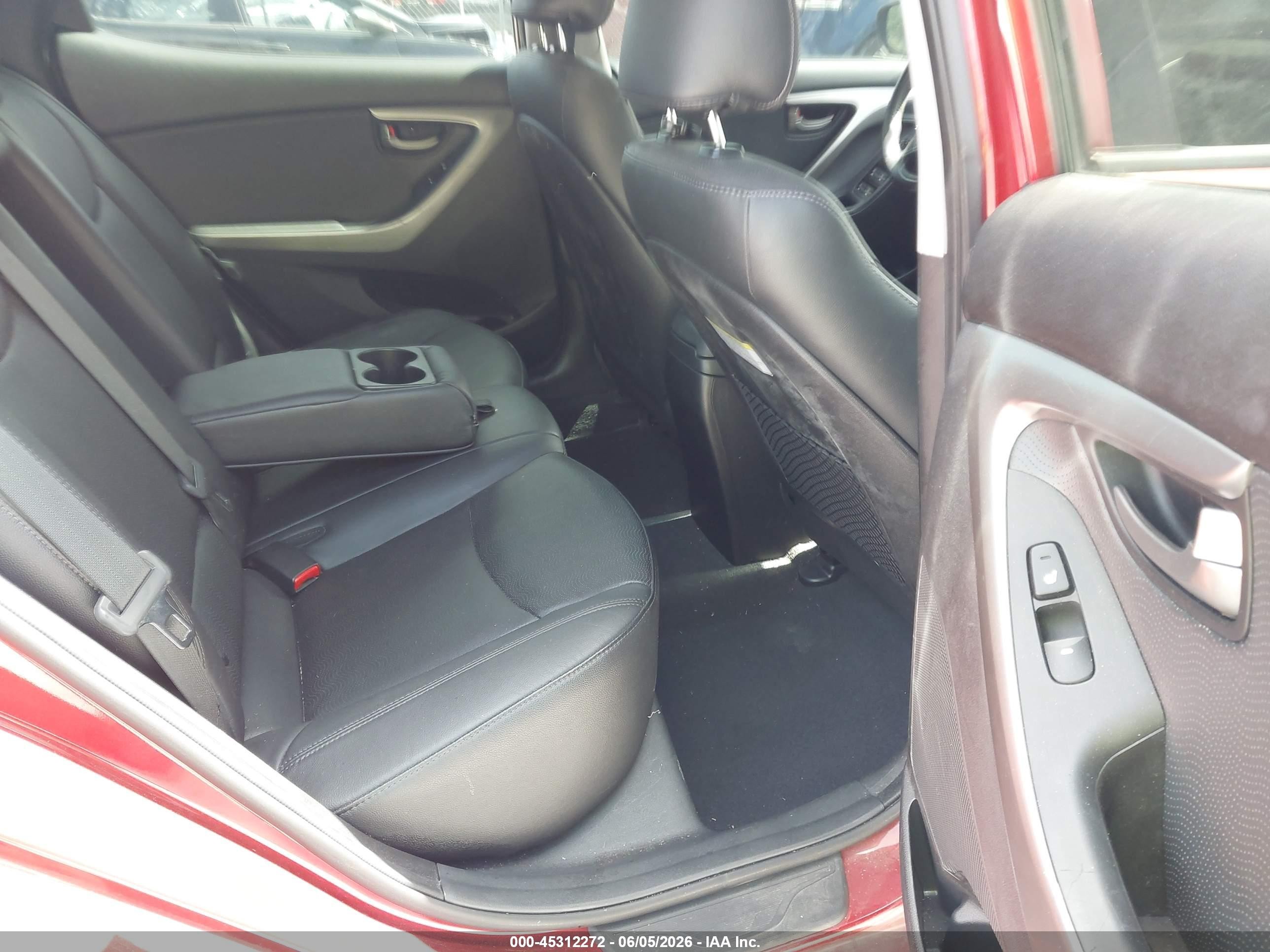 2013 Hyundai Elantra Limited Red vin: 5NPDH4AE9DH315996