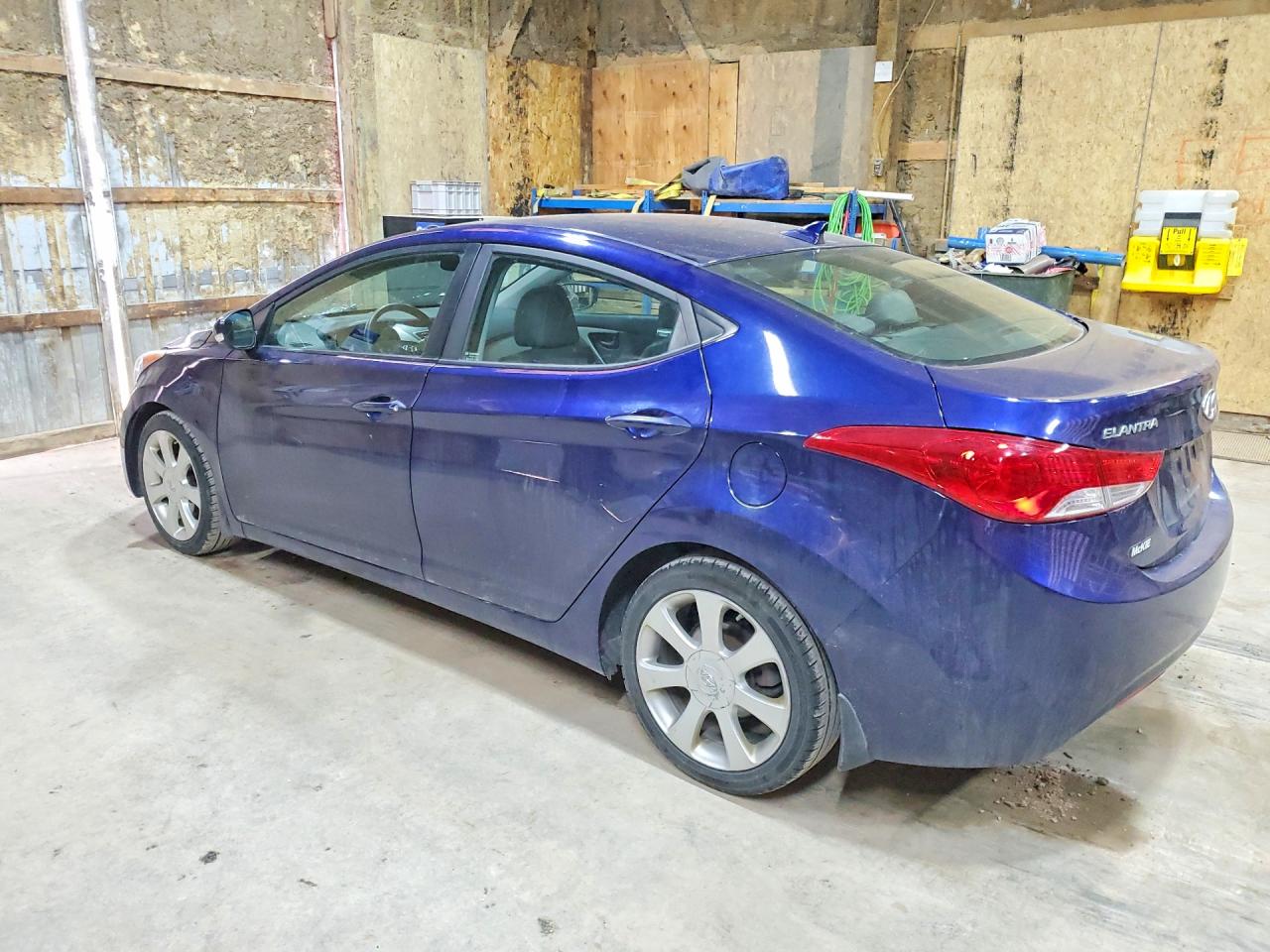 2013 Hyundai Elantra Limited Blue vin: 5NPDH4AE9DH317182
