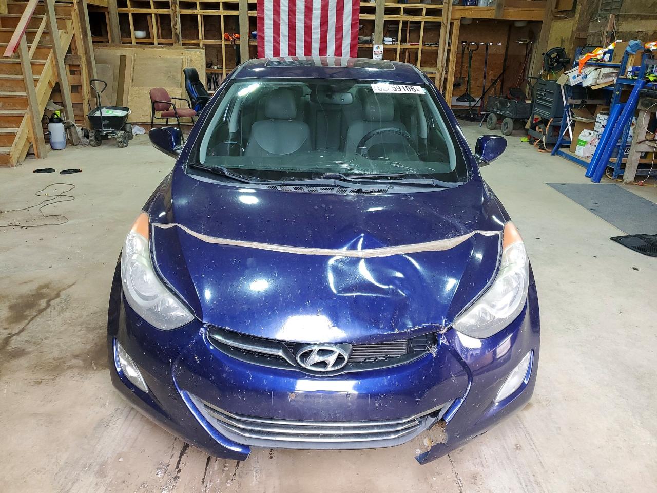 2013 Hyundai Elantra Limited Blue vin: 5NPDH4AE9DH317182