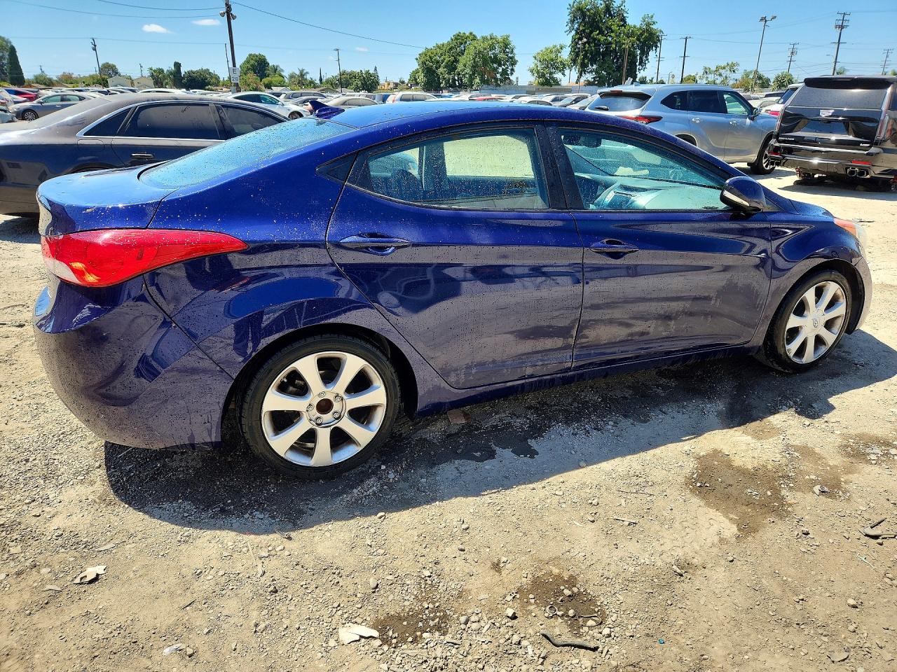 2013 Hyundai Elantra Limited Blue vin: 5NPDH4AE9DH317215