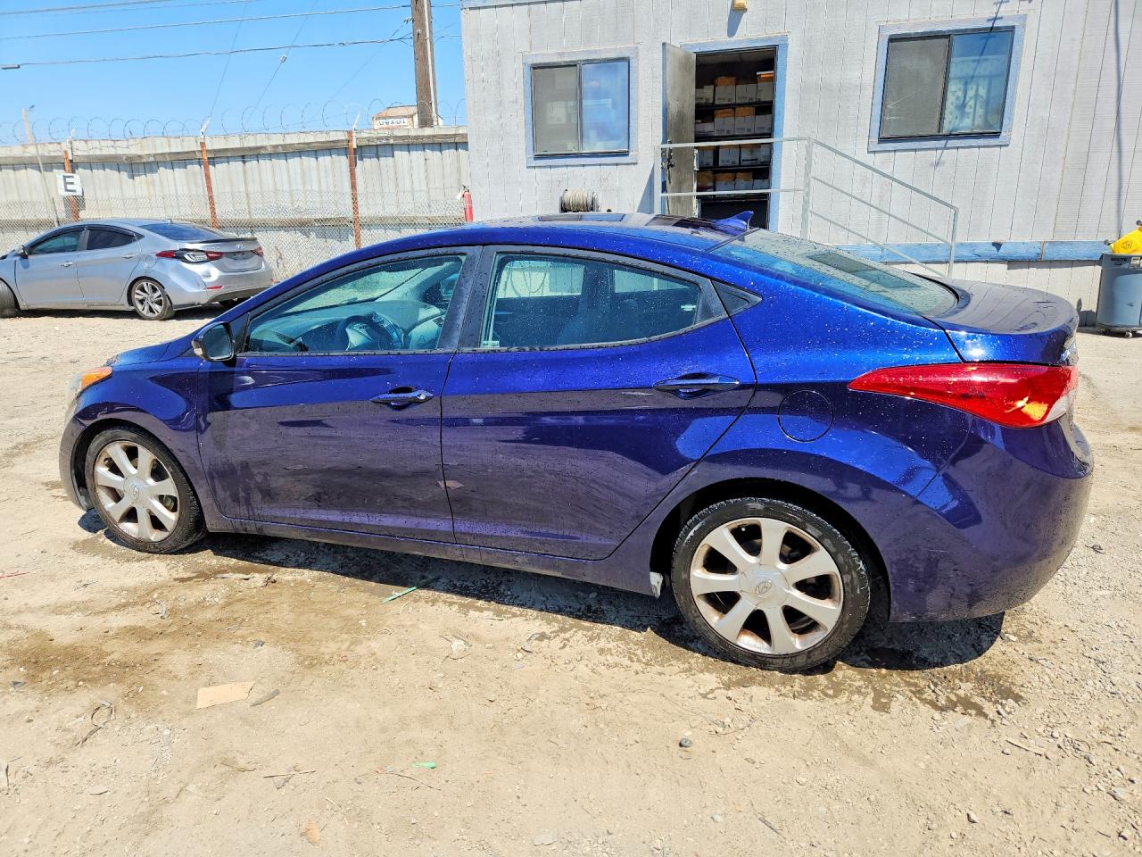 2013 Hyundai Elantra Limited Blue vin: 5NPDH4AE9DH317215