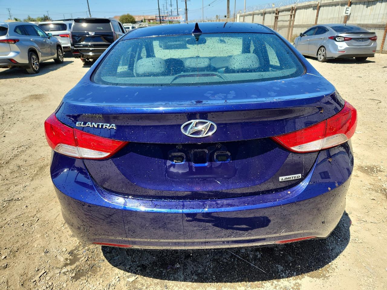 2013 Hyundai Elantra Limited Blue vin: 5NPDH4AE9DH317215