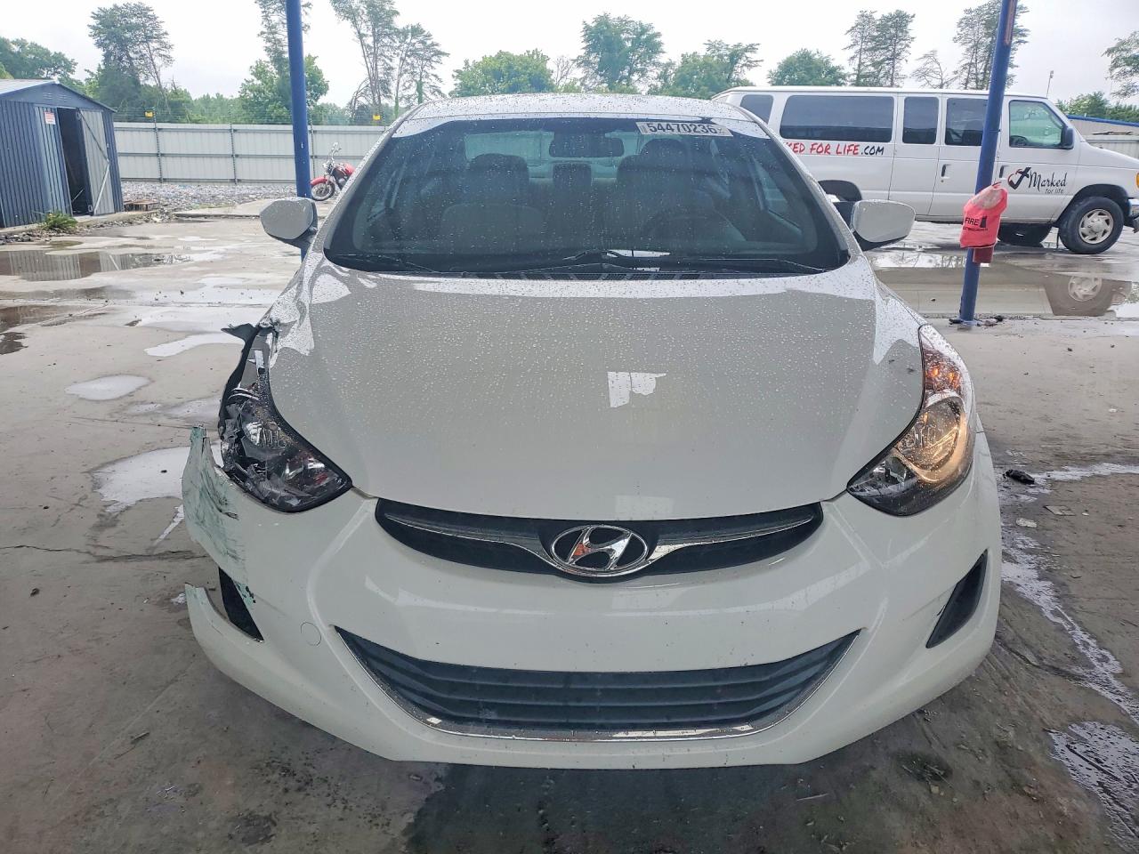 2013 Hyundai Elantra Gls White vin: 5NPDH4AE9DH318400