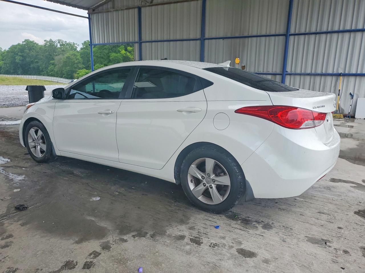 2013 Hyundai Elantra Gls White vin: 5NPDH4AE9DH318400