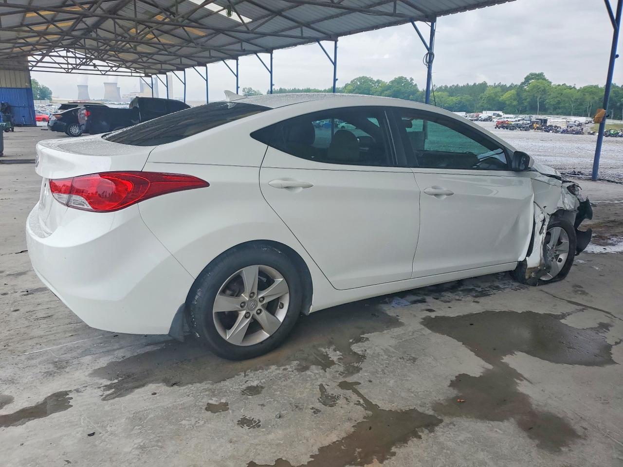 2013 Hyundai Elantra Gls White vin: 5NPDH4AE9DH318400