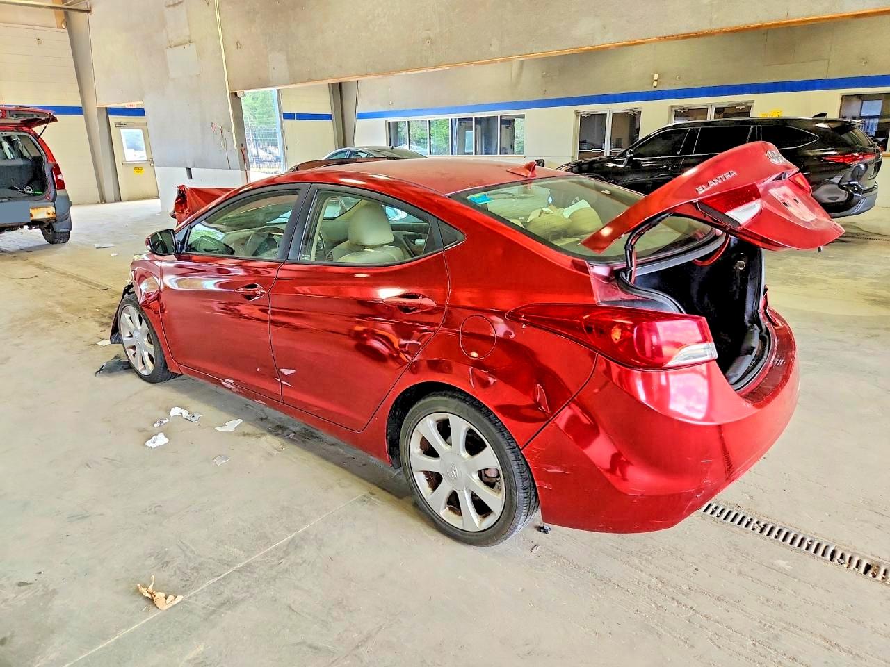 2013 Hyundai Elantra Limited Burgundy vin: 5NPDH4AE9DH319126