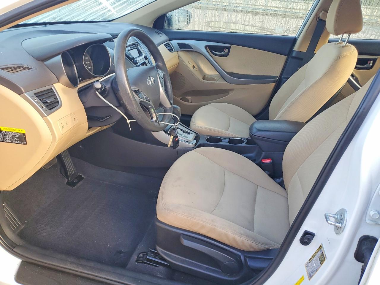 2013 Hyundai Elantra Gls White vin: 5NPDH4AE9DH319983