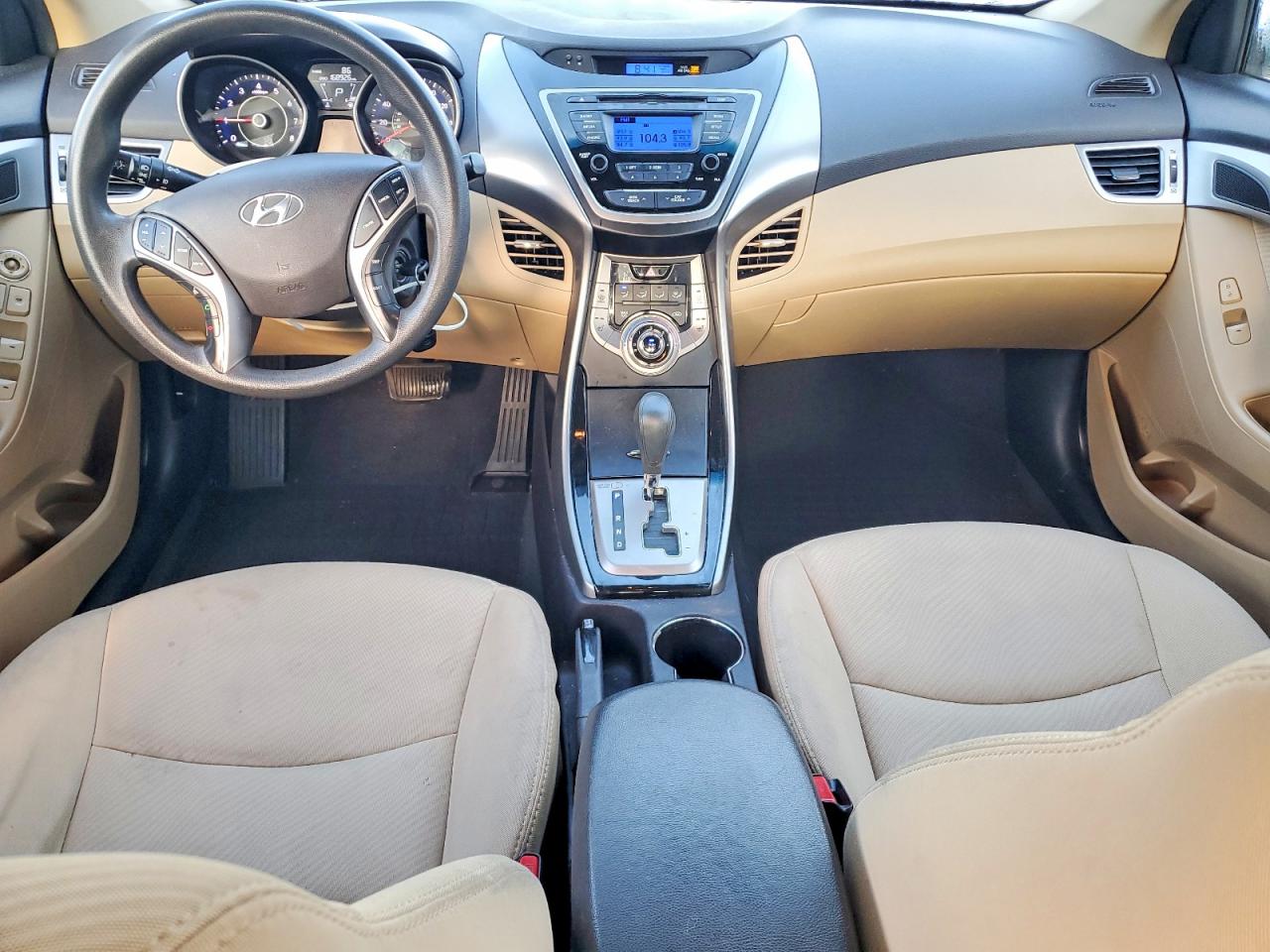 2013 Hyundai Elantra Gls White vin: 5NPDH4AE9DH319983