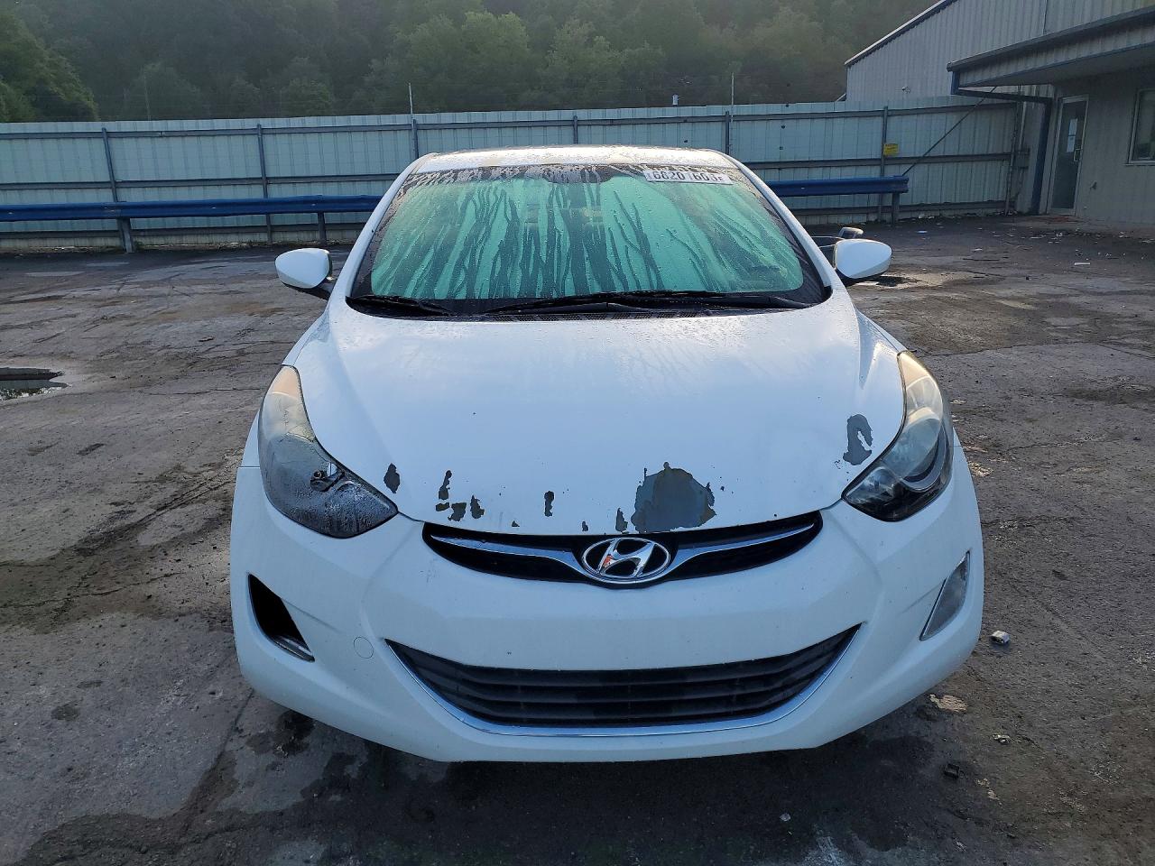 2013 Hyundai Elantra Gls White vin: 5NPDH4AE9DH319983