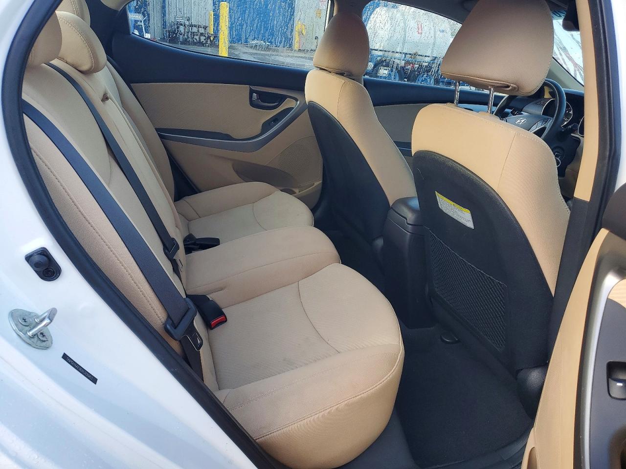 2013 Hyundai Elantra Gls White vin: 5NPDH4AE9DH319983