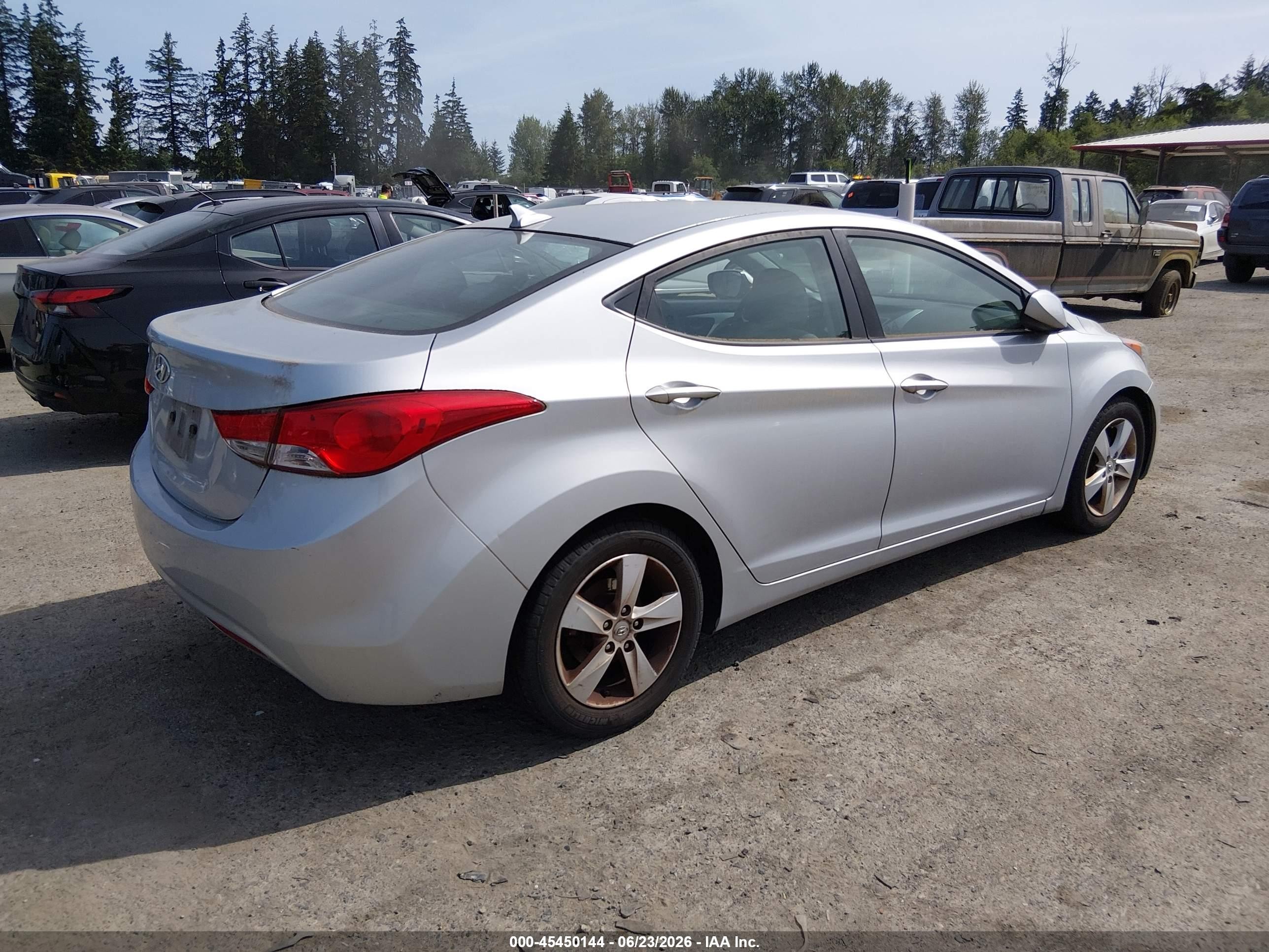 2013 Hyundai Elantra Gls Silver vin: 5NPDH4AE9DH320809