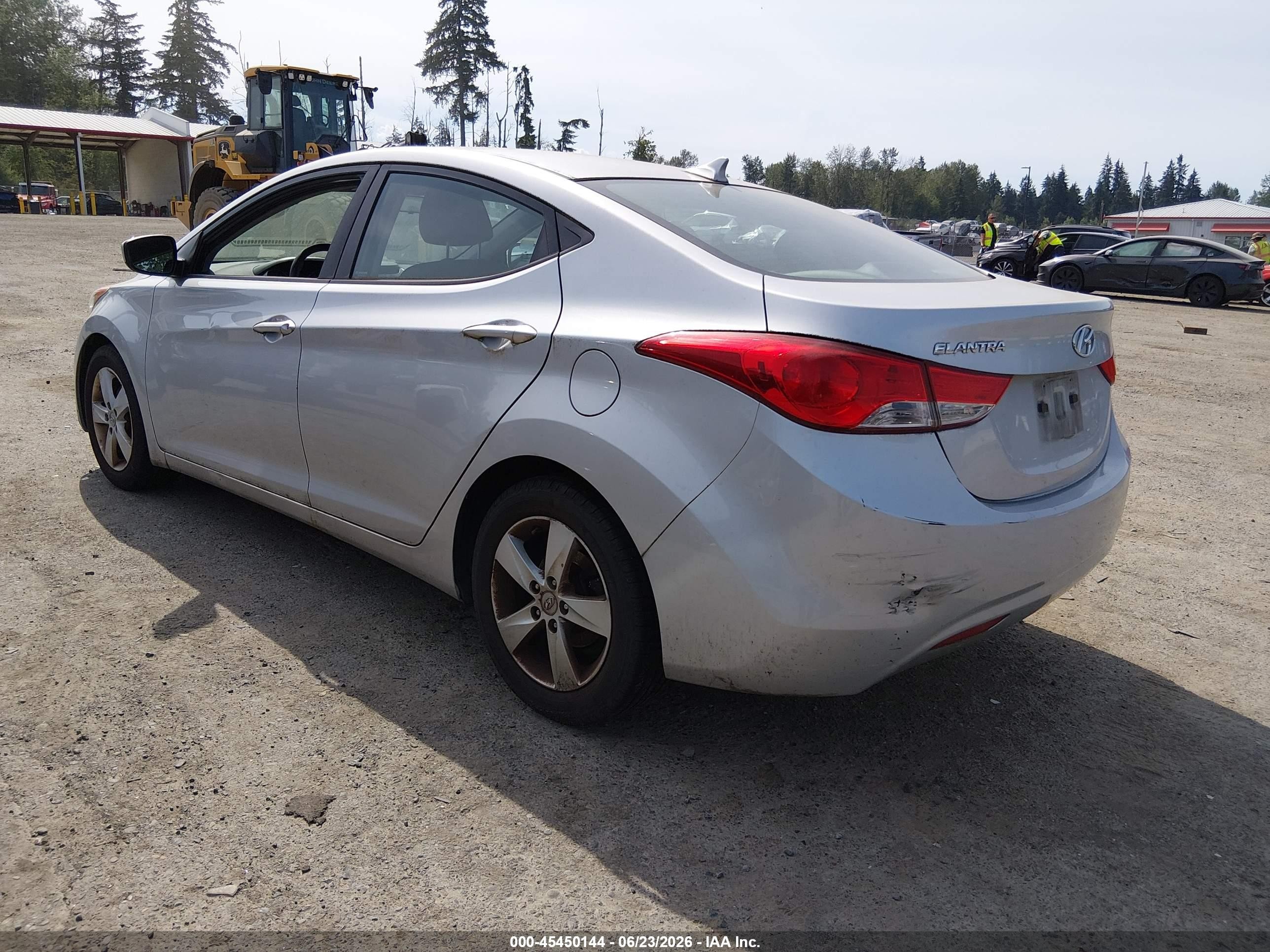 2013 Hyundai Elantra Gls Silver vin: 5NPDH4AE9DH320809