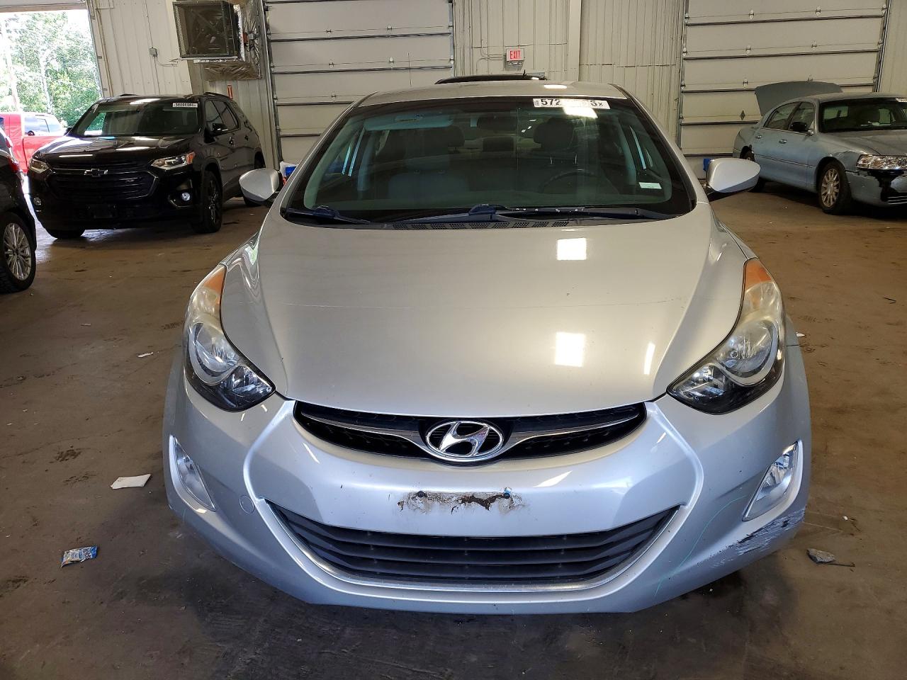 2013 Hyundai Elantra Gls Silver vin: 5NPDH4AE9DH324360
