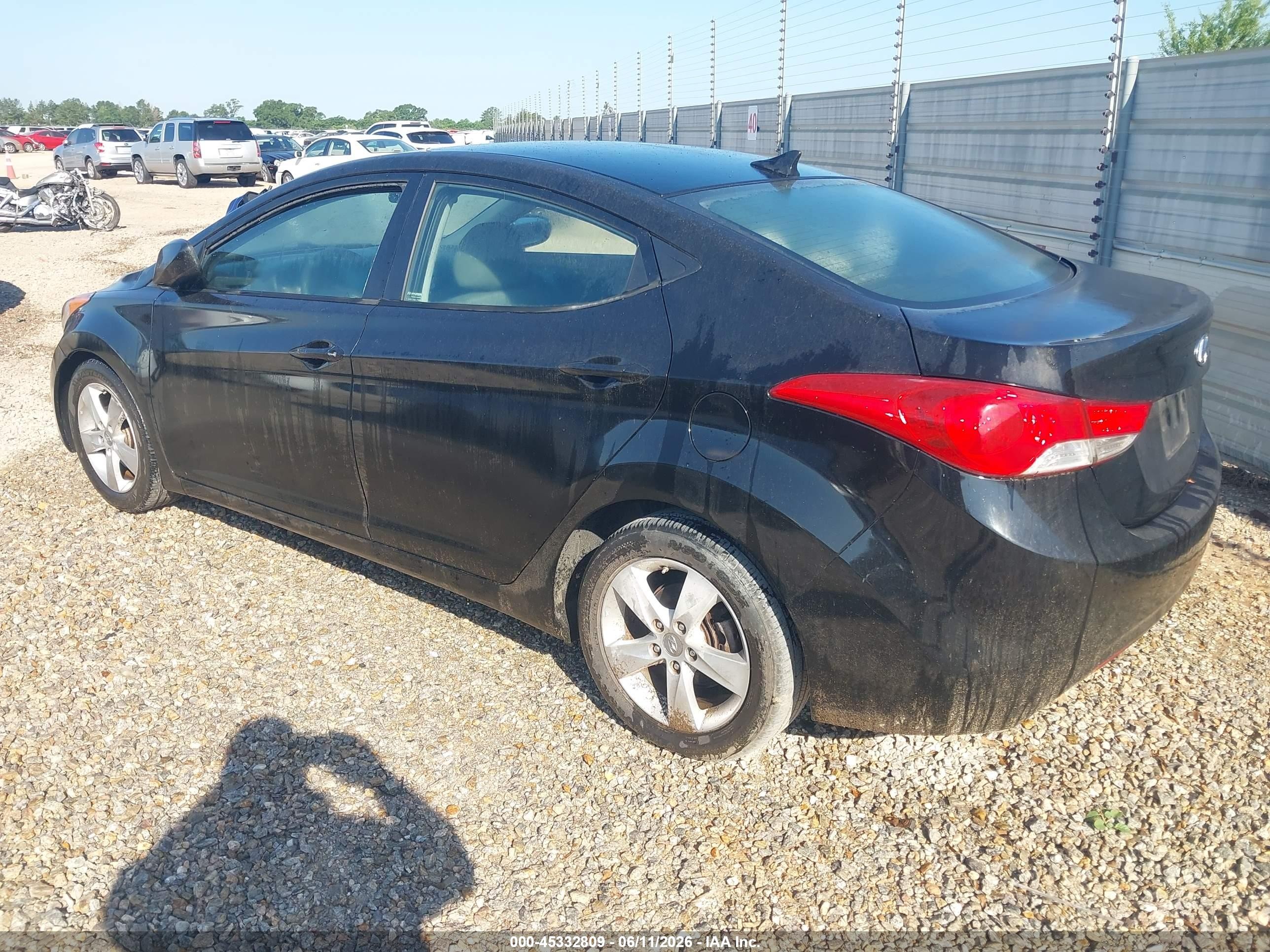 2013 Hyundai Elantra Gls Черный vin: 5NPDH4AE9DH327470