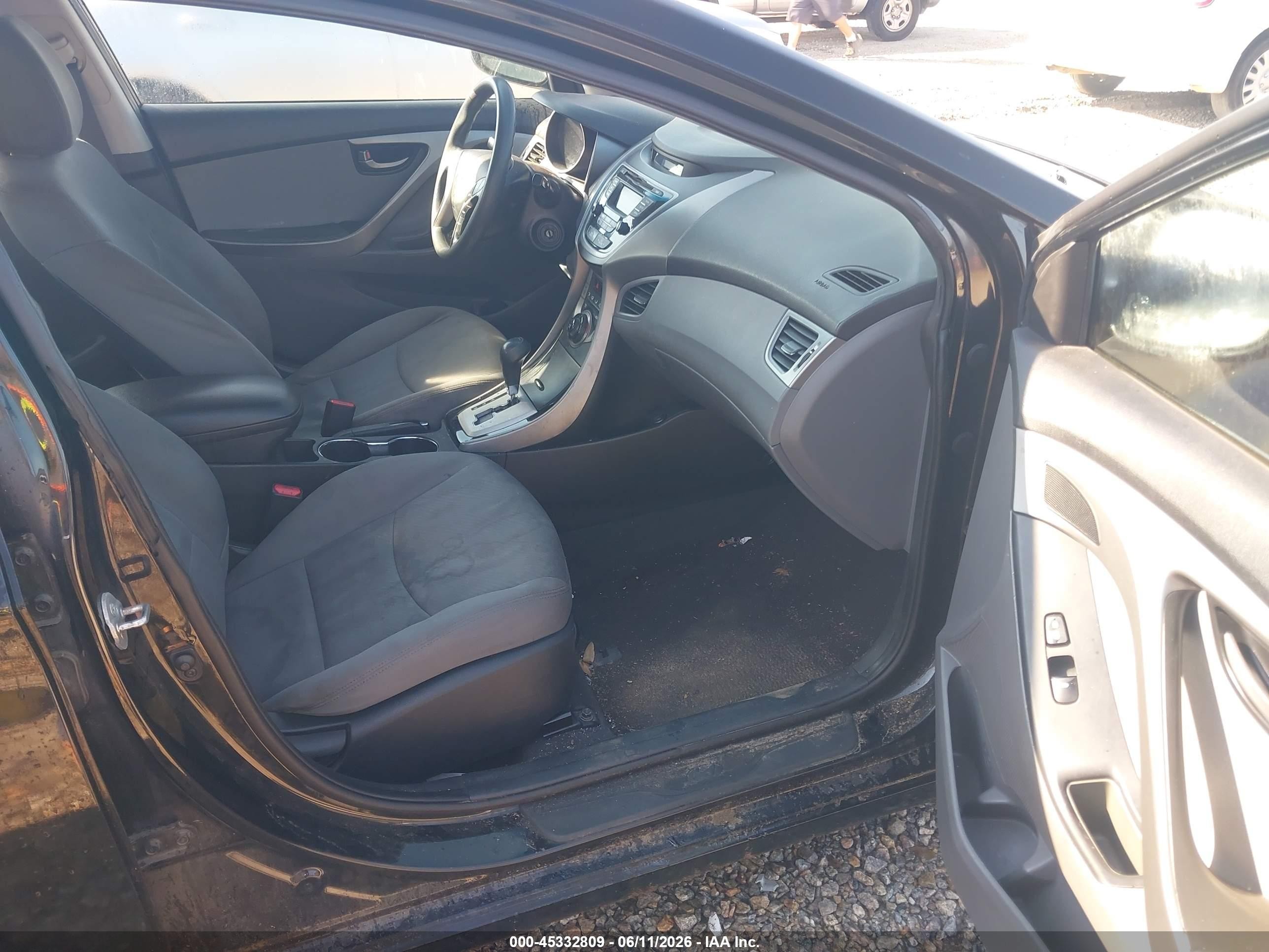 2013 Hyundai Elantra Gls Черный vin: 5NPDH4AE9DH327470