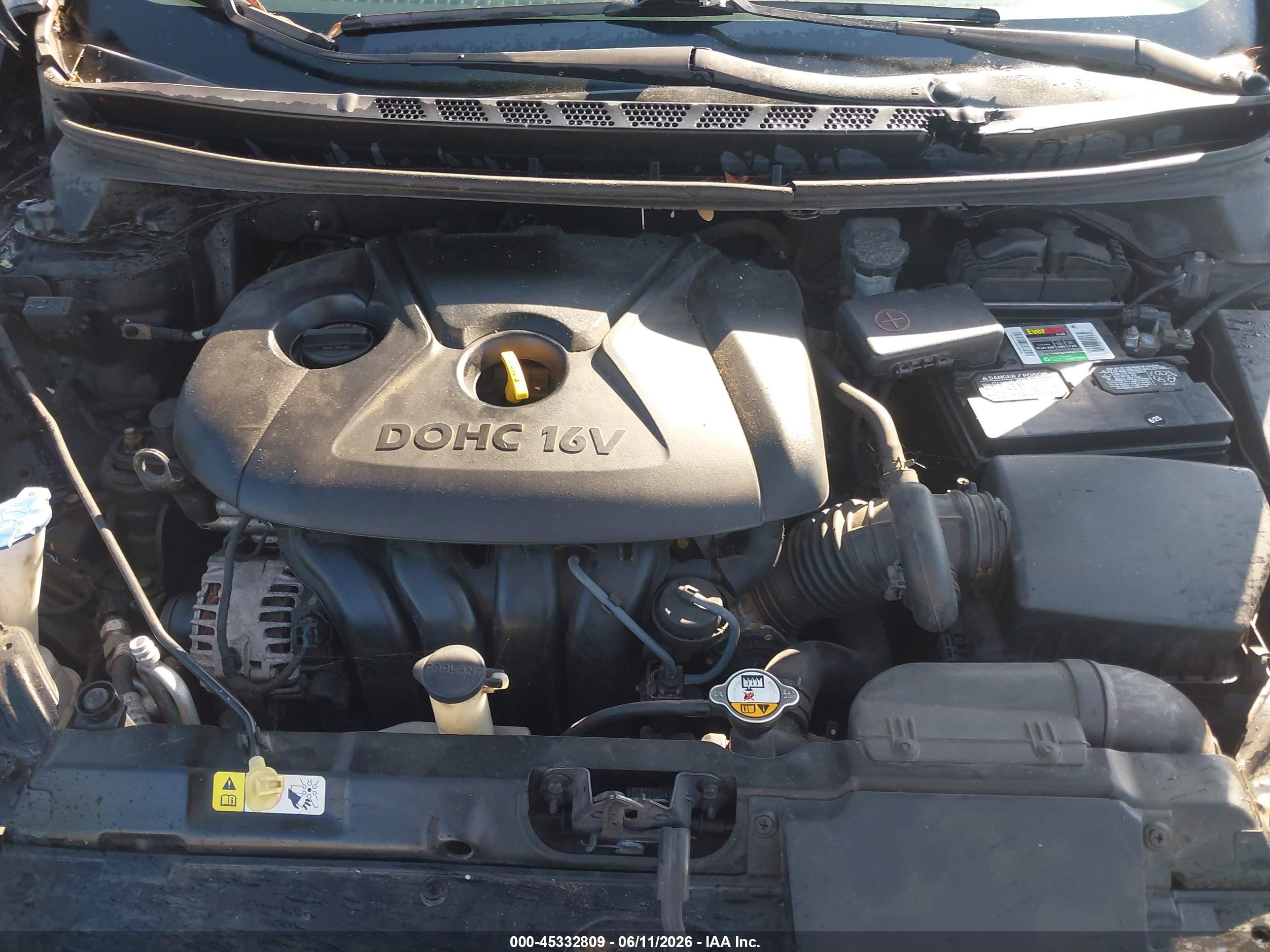 2013 Hyundai Elantra Gls Черный vin: 5NPDH4AE9DH327470