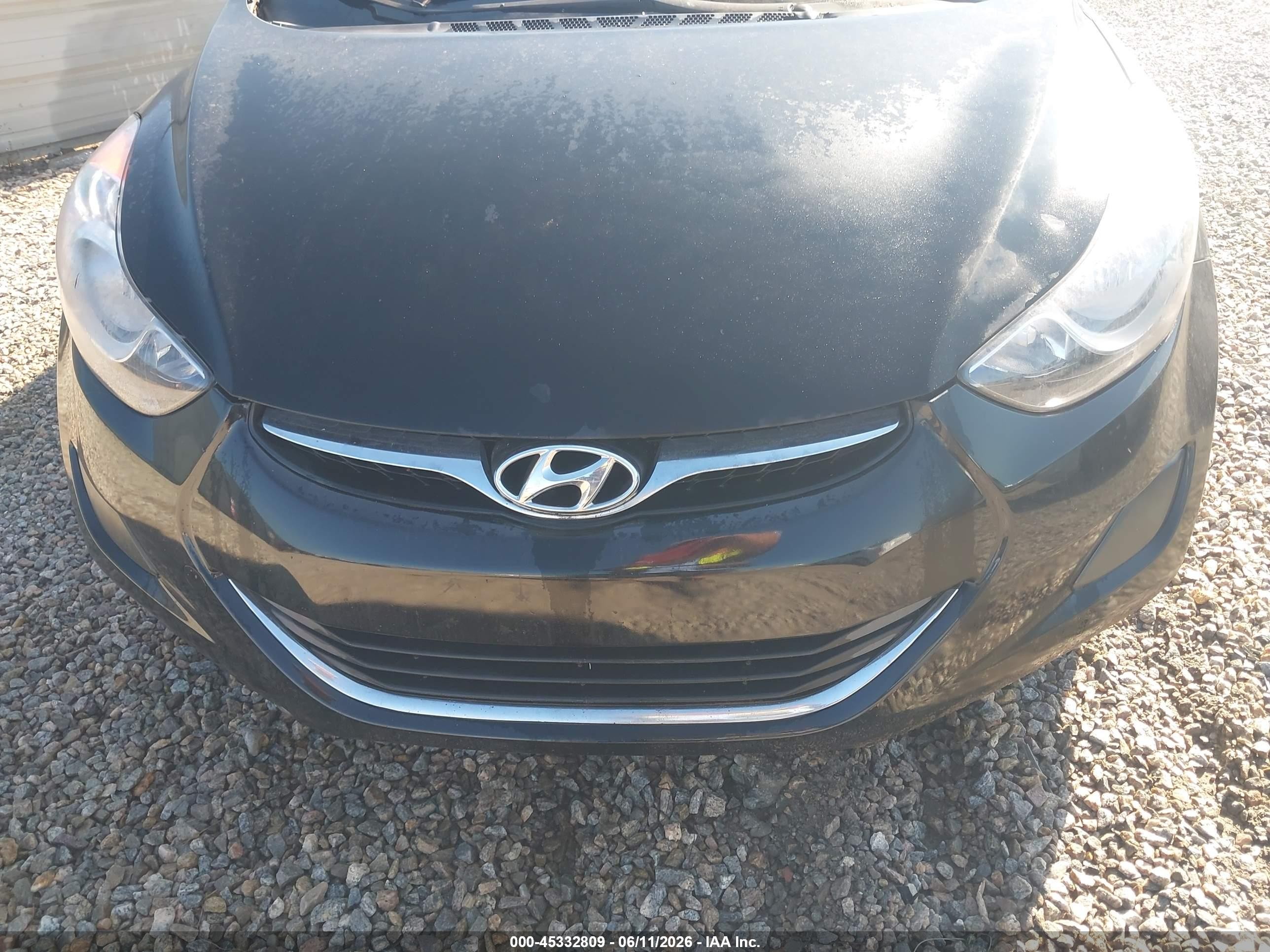2013 Hyundai Elantra Gls Черный vin: 5NPDH4AE9DH327470
