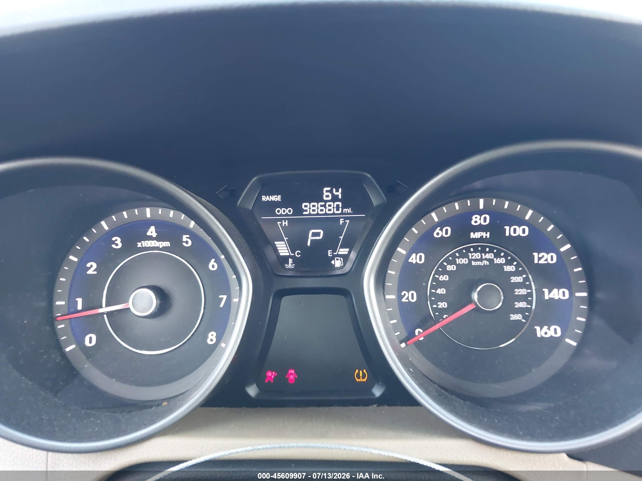 2013 Hyundai Elantra Gls Blue vin: 5NPDH4AE9DH331647