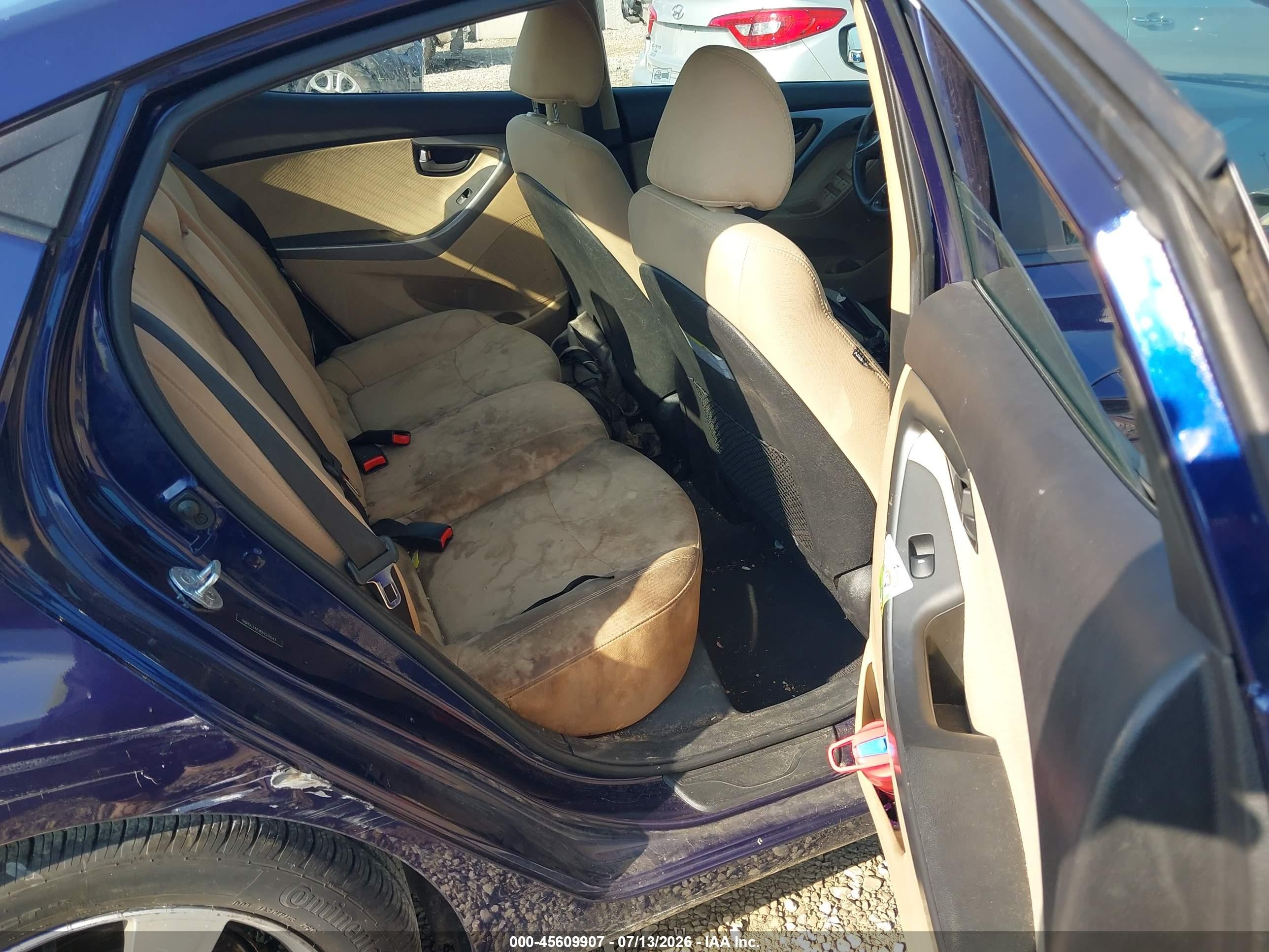 2013 Hyundai Elantra Gls Blue vin: 5NPDH4AE9DH331647