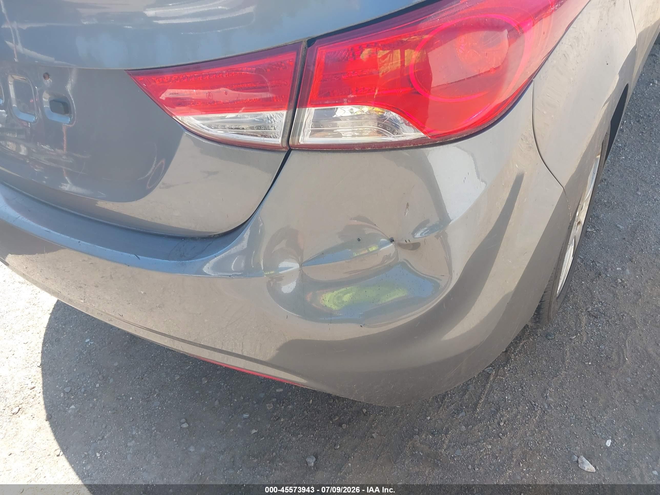 2013 Hyundai Elantra Gls Gray vin: 5NPDH4AE9DH336718
