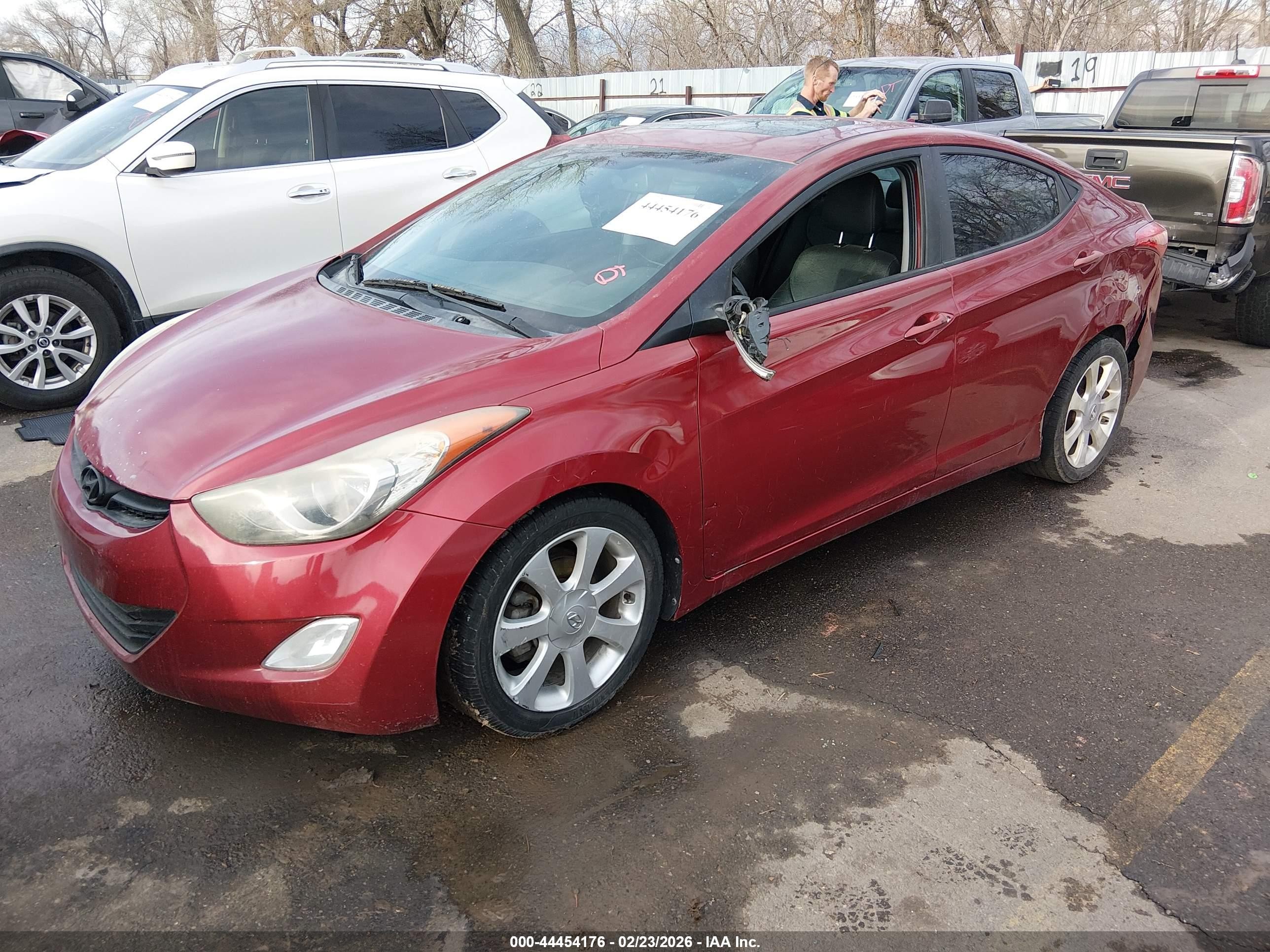 2013 Hyundai Elantra Limited Red vin: 5NPDH4AE9DH341479